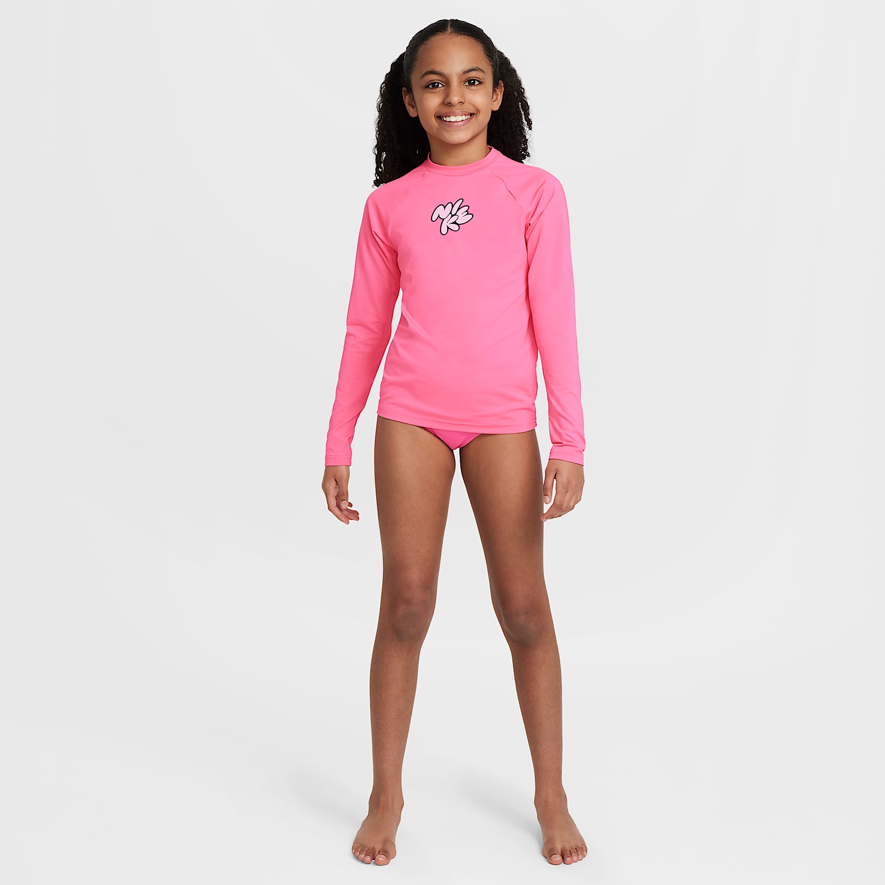 Nike Swim Big Kids' (Girls') Dri-FIT Long-Sleeve Hydroguard