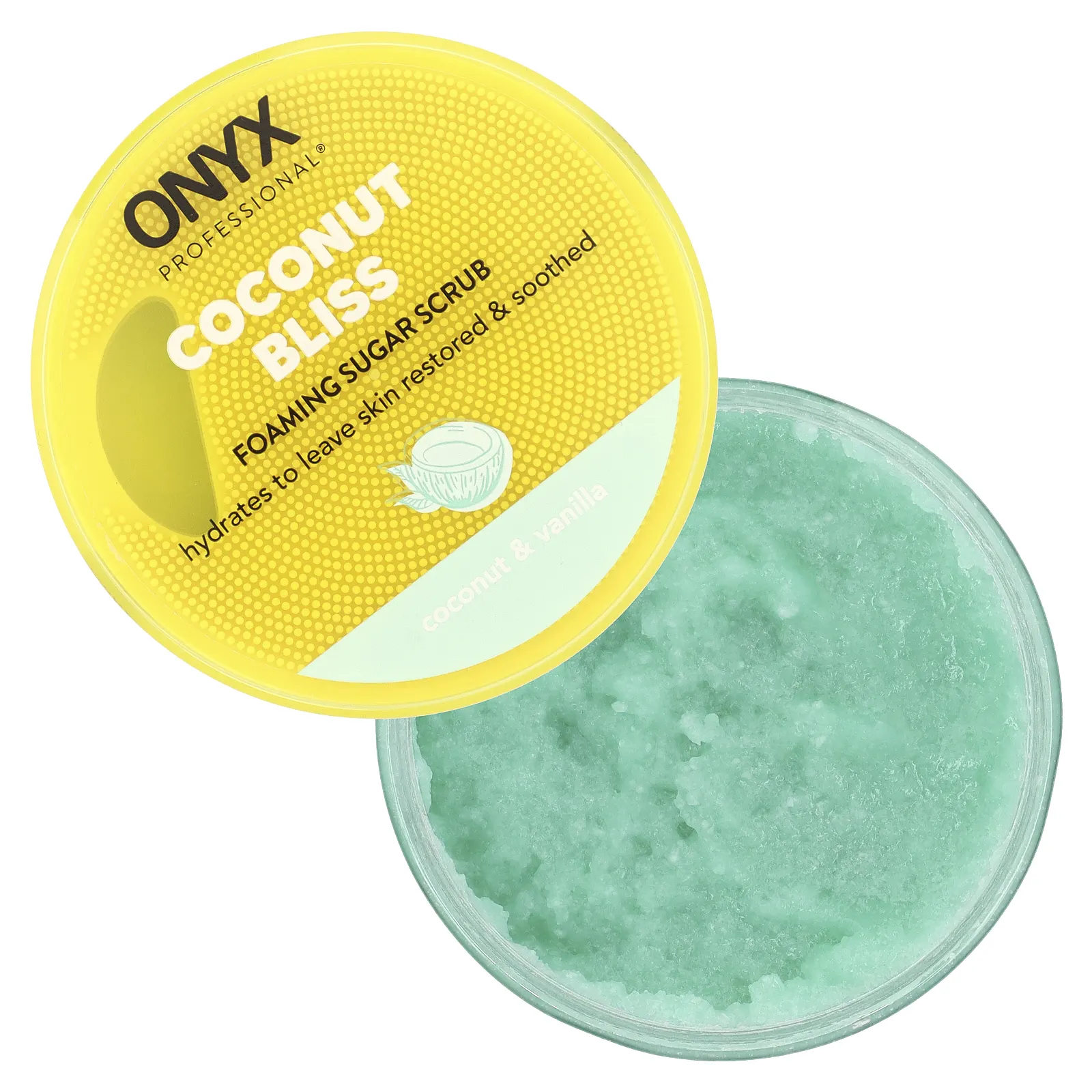 Onyx Professional, Coconut Bliss, пенный сахарный скраб, кокос и ваниль, 453 г (16 унций)