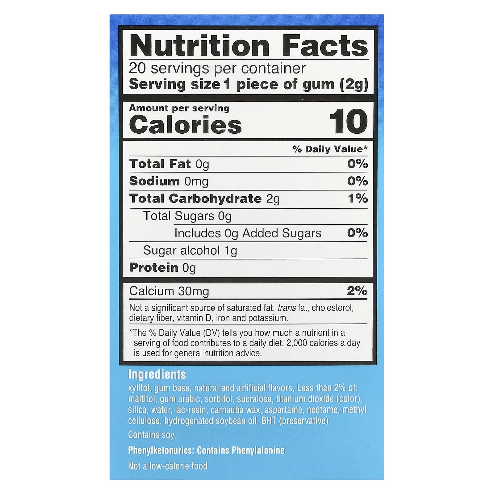 Act, увлажняющая жевательная резинка против сухости во рту с ксилитолом, без сахара, успокаивающая мята, 20 шт.