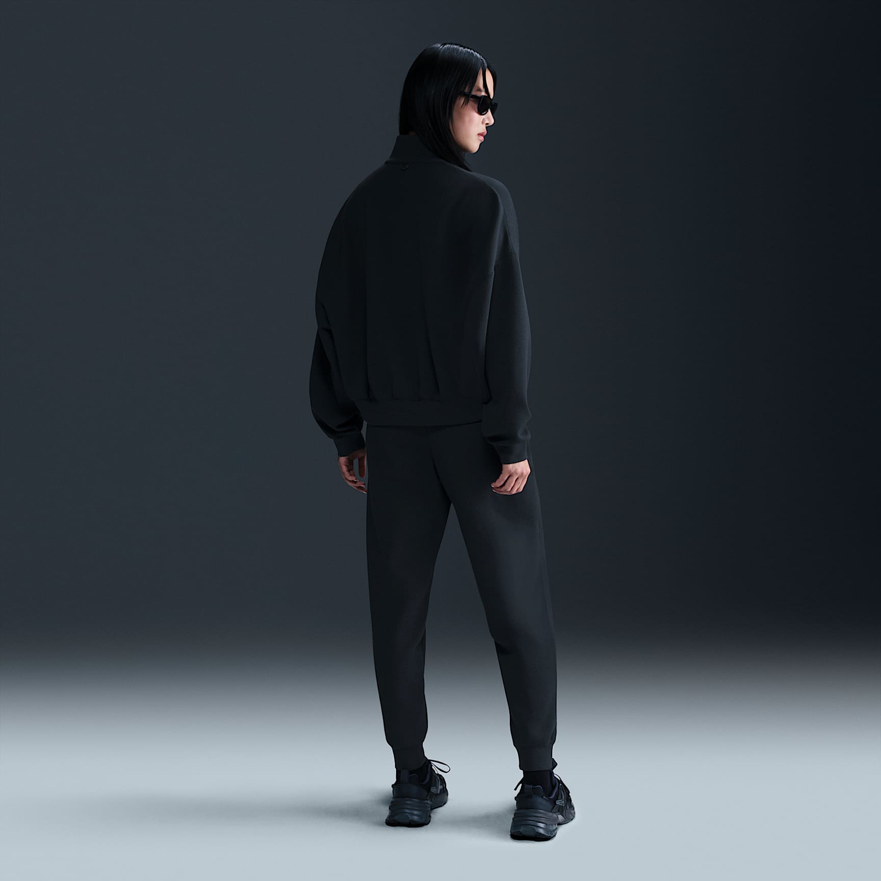 Nike 24.7 ImpossiblySoft Women's Dri-FIT Oversized 1/2-Zip Top