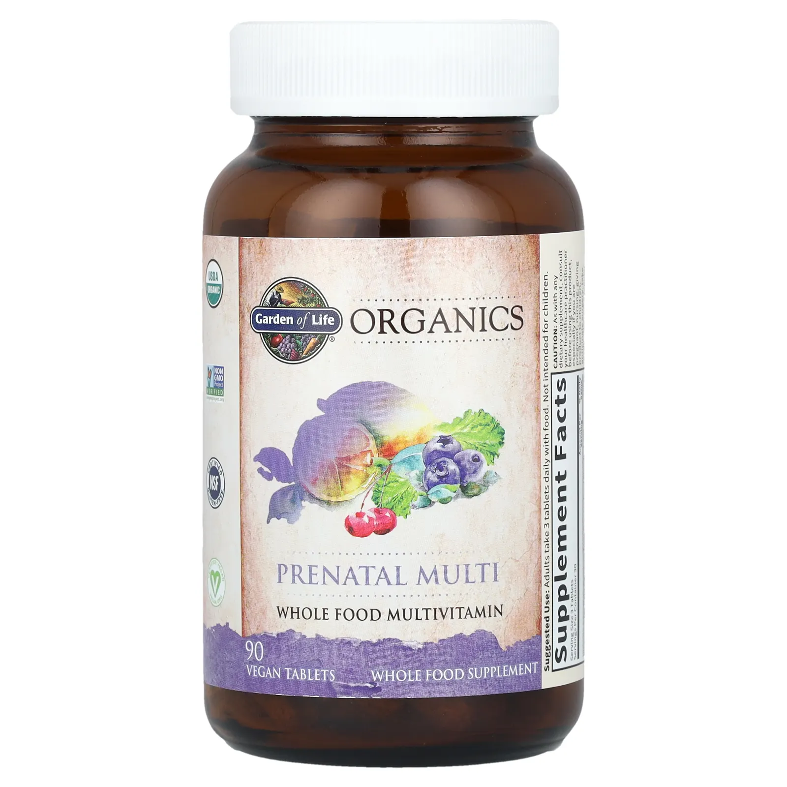 Garden of Life, MyKind Organics, пренатальные мультивитамины, 90 веганских таблеток