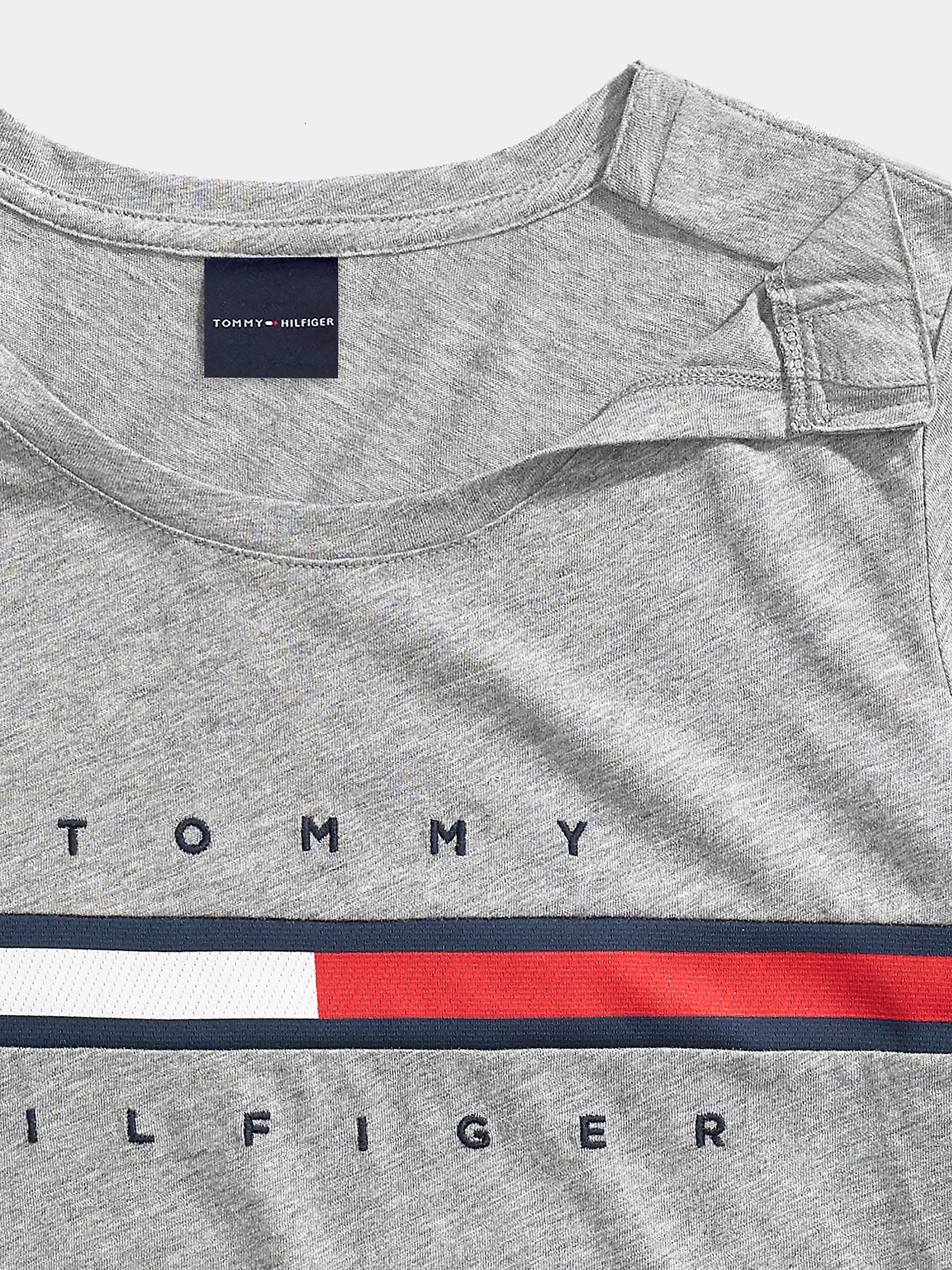 Женская футболка Tommy Hilfiger, Полосатая футболка с фирменным логотипом