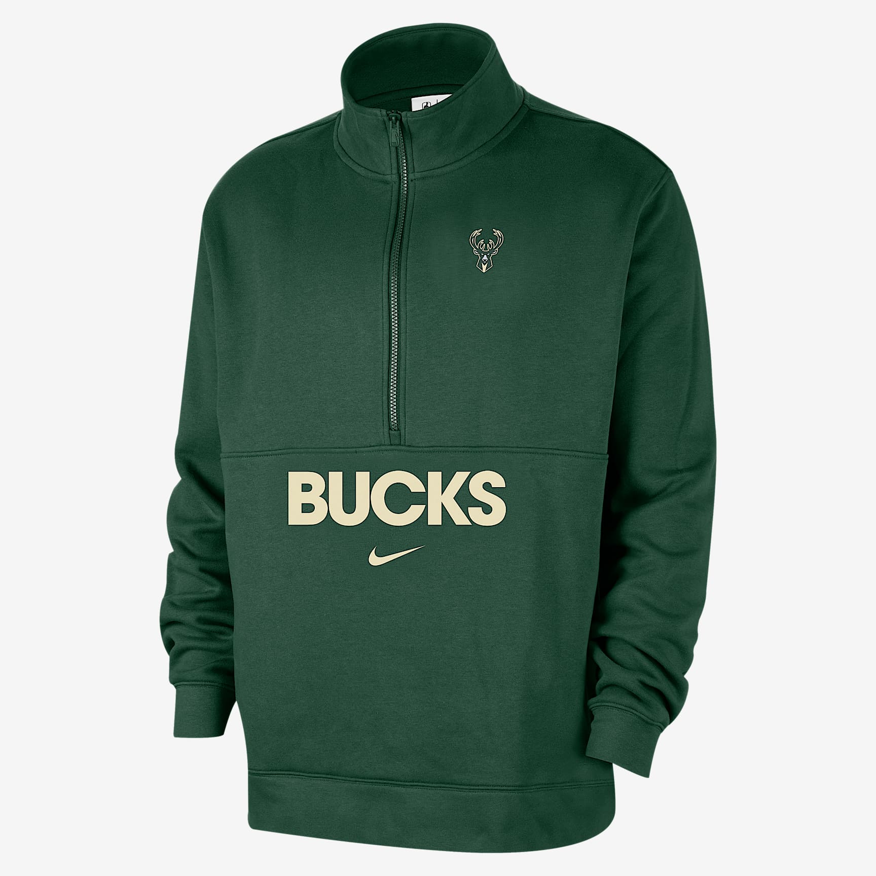 Milwaukee Bucks Club Courtside Men's Nike NBA 1/2-Zip Top