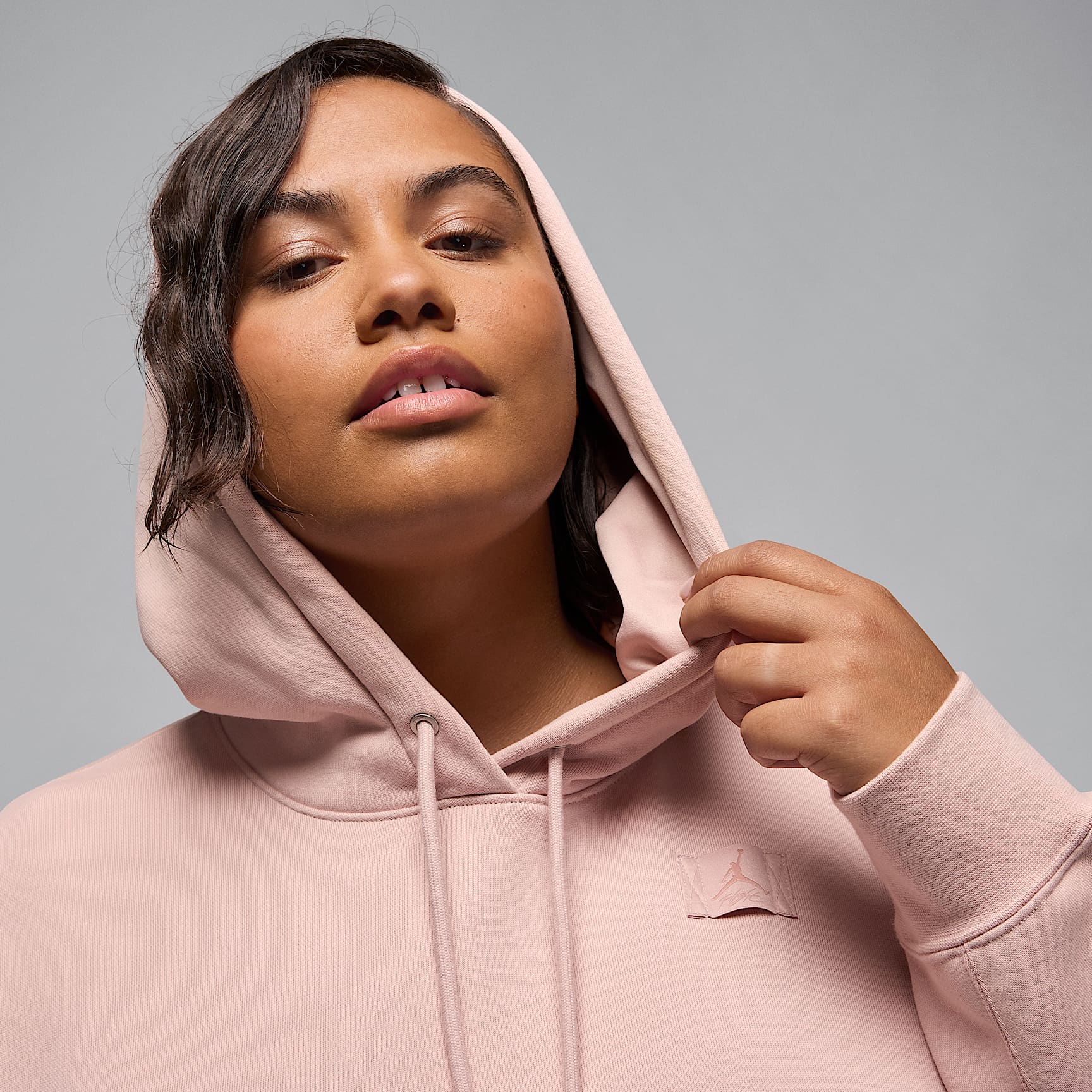 Jordan Flight Fleece Women's Satin-Lined Pullover Hoodie (Plus Size)