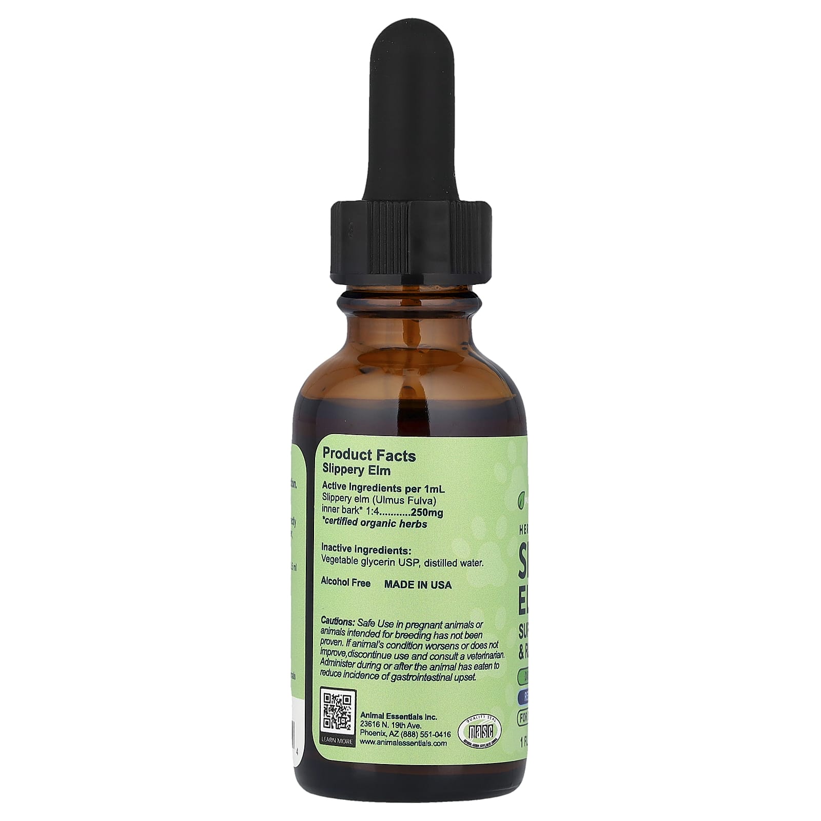 Animal Essentials, со скользким вязом, для собак и кошек, 30 мл (1 жидк. унция)