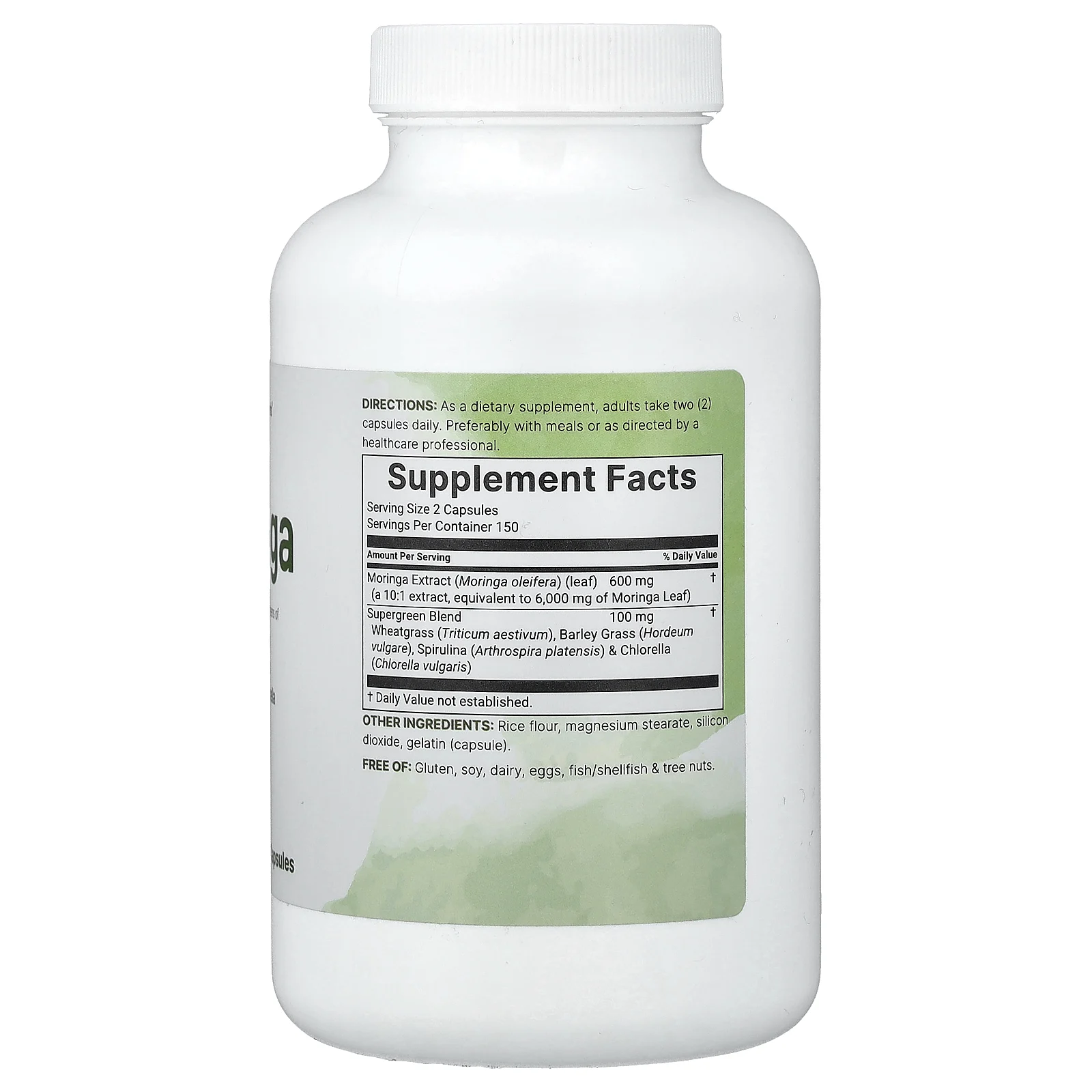 Micro Ingredients, моринга, 300 капсул