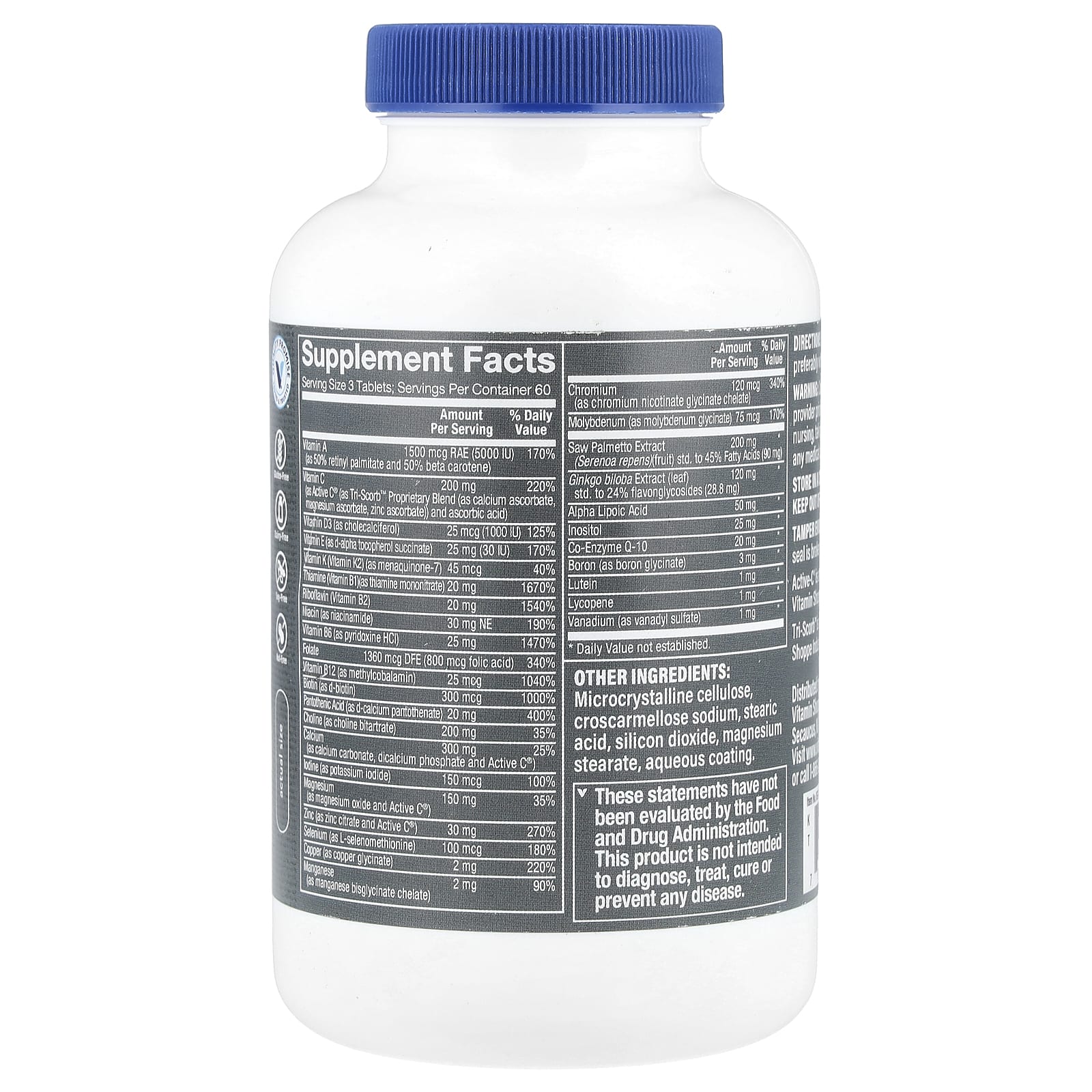 The Vitamin Shoppe, Ultimate Man® 50+, мультивитамины и мультиминералы, 180 таблеток