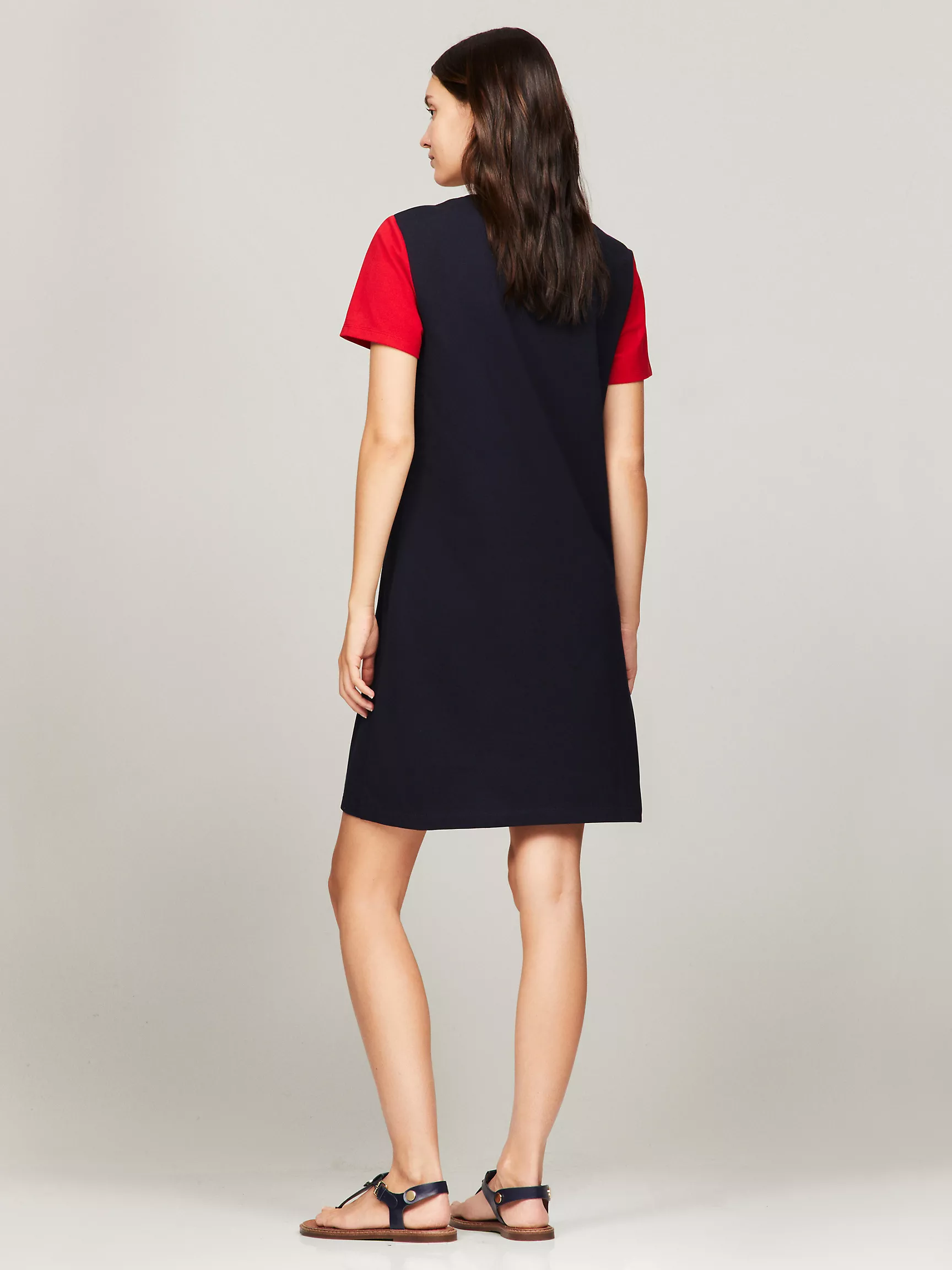 Женское платье Tommy Hilfiger, Вертикальное блоковое поло-платье