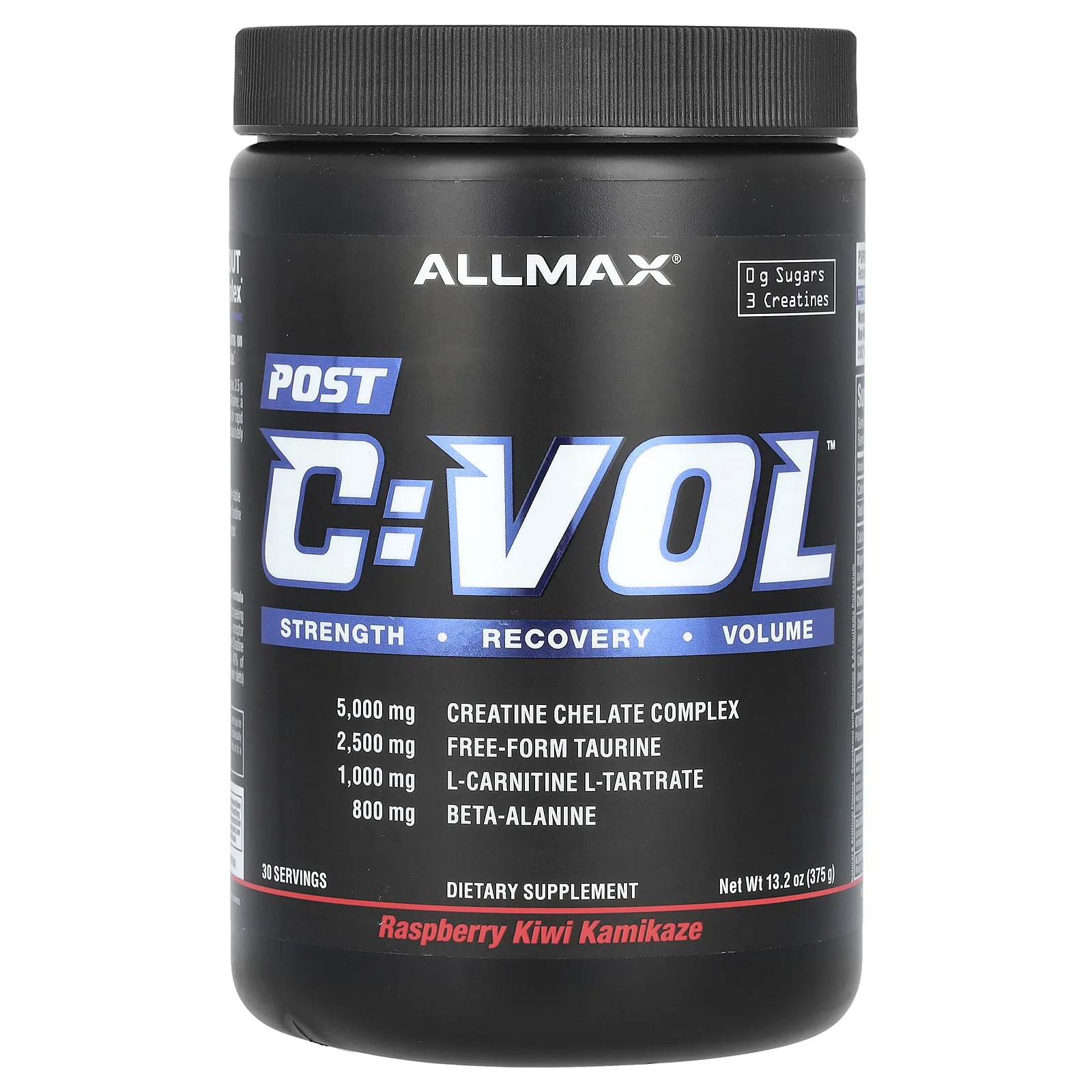 ALLMAX, C: VOL, Post, малиновый и киви-камикадзе, 375 г (13,2 унции)