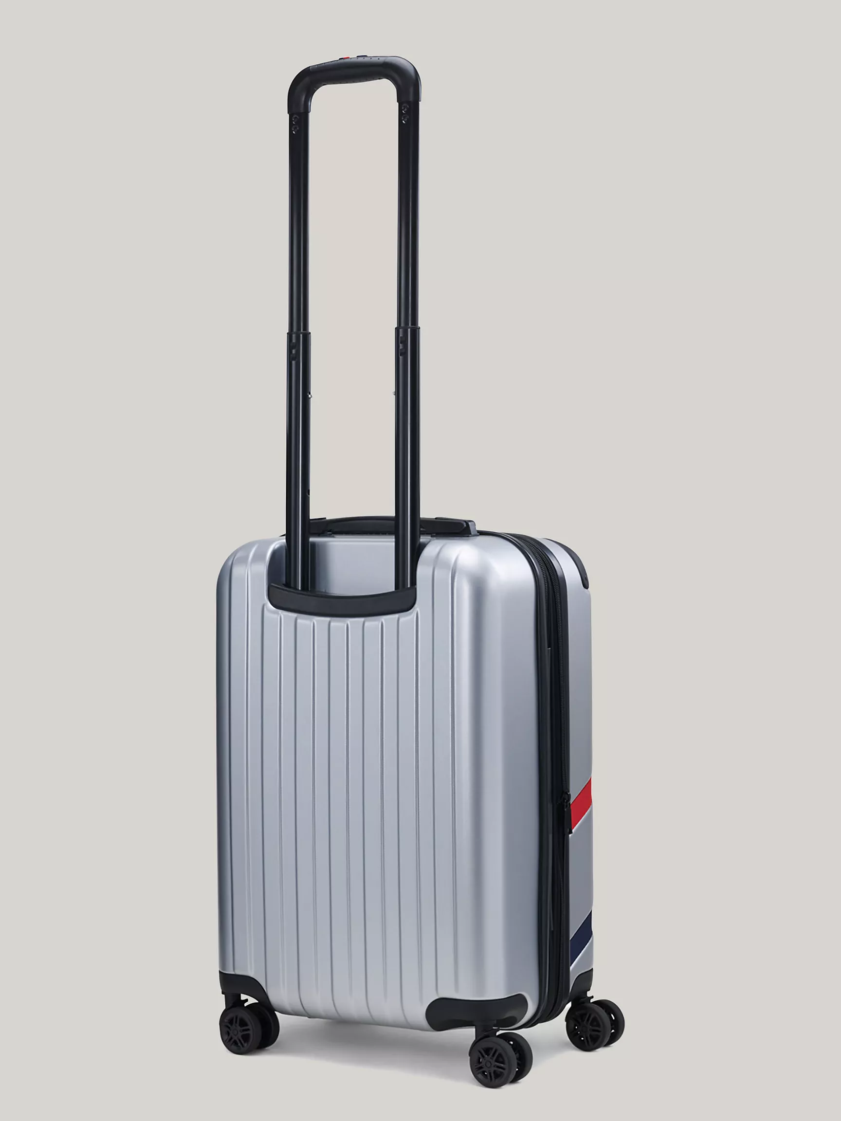 Чемодан Томми Хилфигер, Полосатый жесткий чемодан на колесах (21 дюйм)