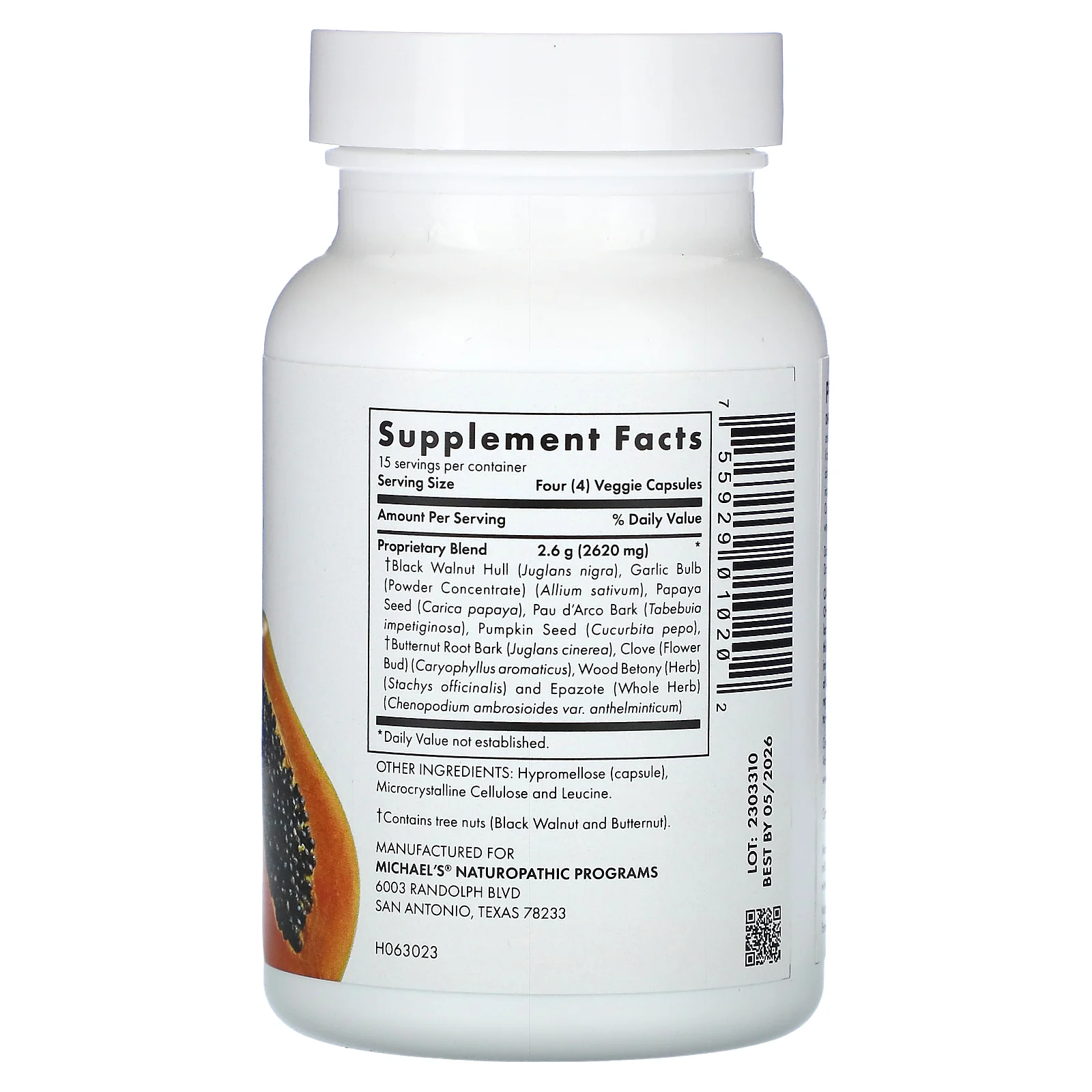 Michael's Naturopathic, Paraherbs`` 60 веганских капсул