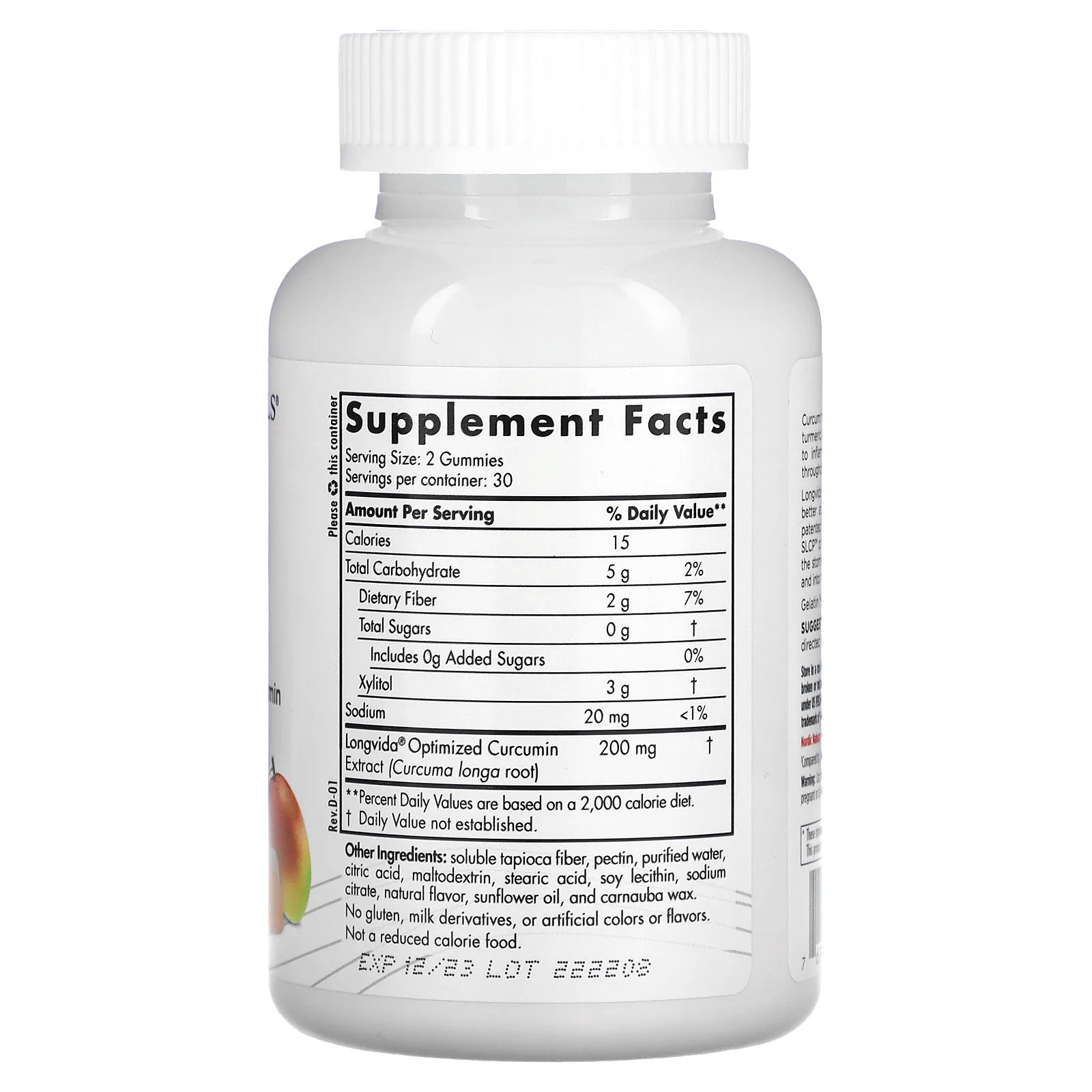 Nordic Naturals, жевательные конфеты с куркумином, со вкусом манго, 200 мг, 60 жевательных конфет (100 мг в 1 жевательной таблетке)