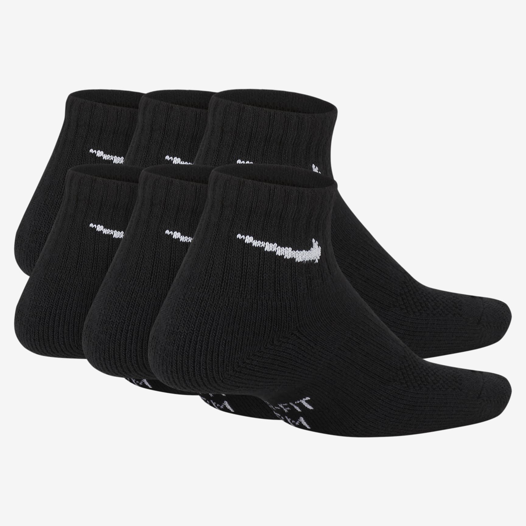 Nike Everyday Kids' Cushioned Ankle Socks (6 Pairs)