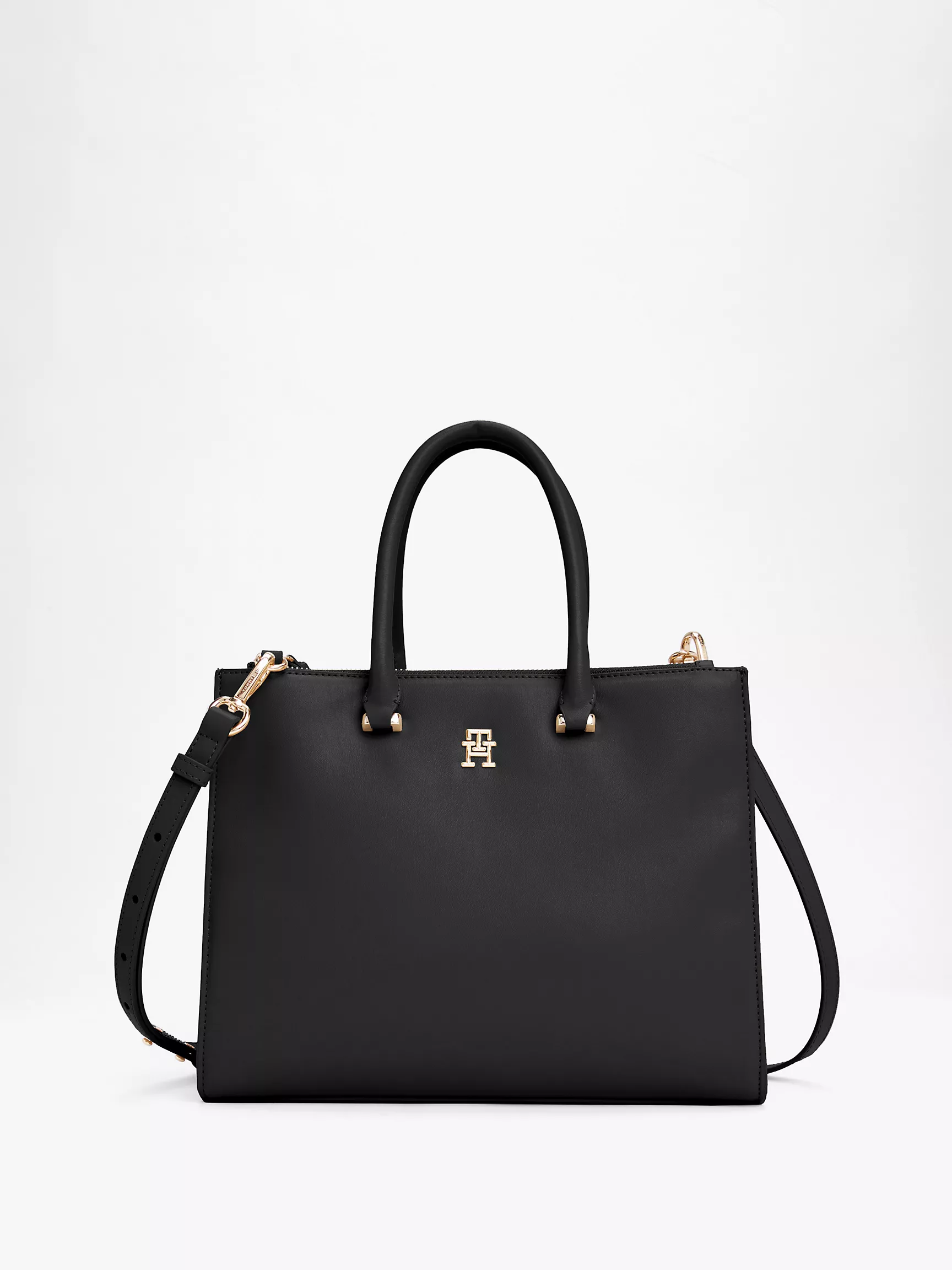 Женская сумка Tommy Hilfiger, Средняя сумка-тоут с монограммной вставкой