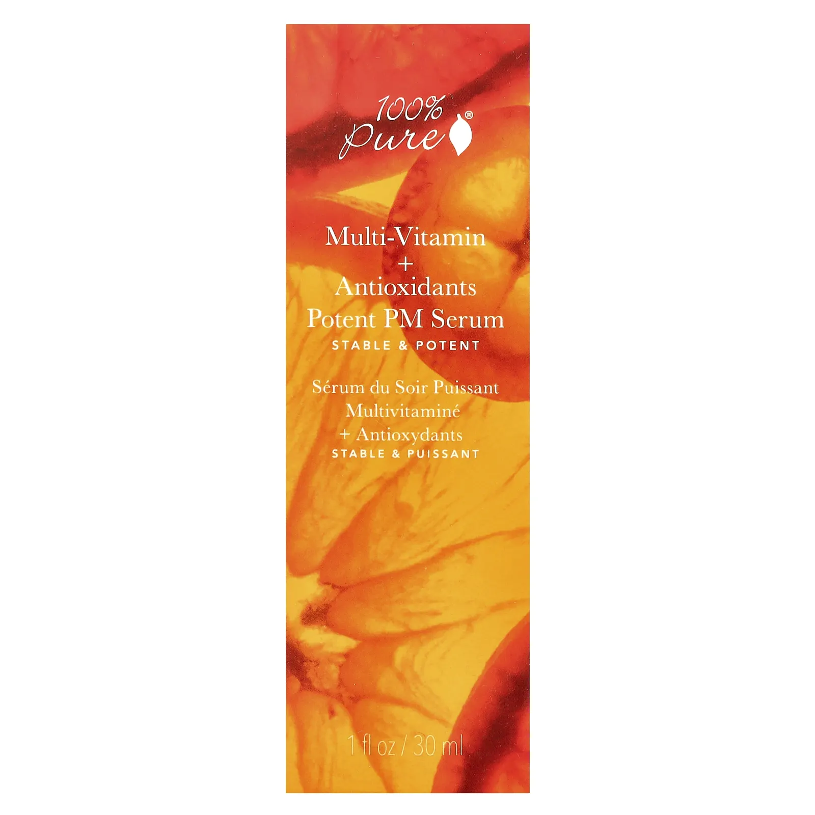 100% Pure, Сыворотка с мультивитаминами и антиоксидантами, мощная сыворотка, 30 мл (1 жидк. Унция)