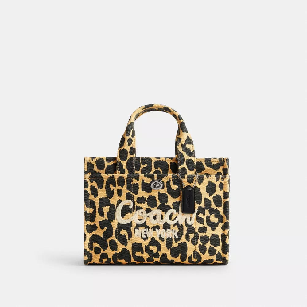 Сумка COACH Cargo Tote Bag 26 With Leopard Print
