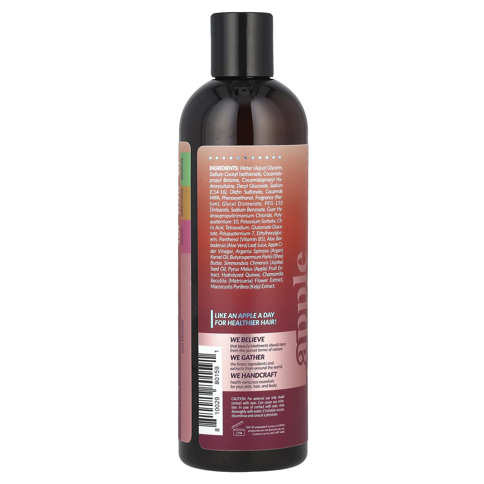 artnaturals, Шампунь с яблочным уксусом, 12 жидких унций (355 мл)