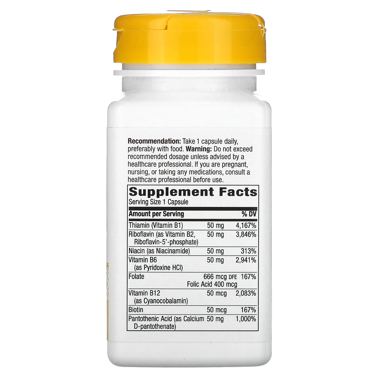 Nature's Way, комплекс витаминов B-50, 100 капсул