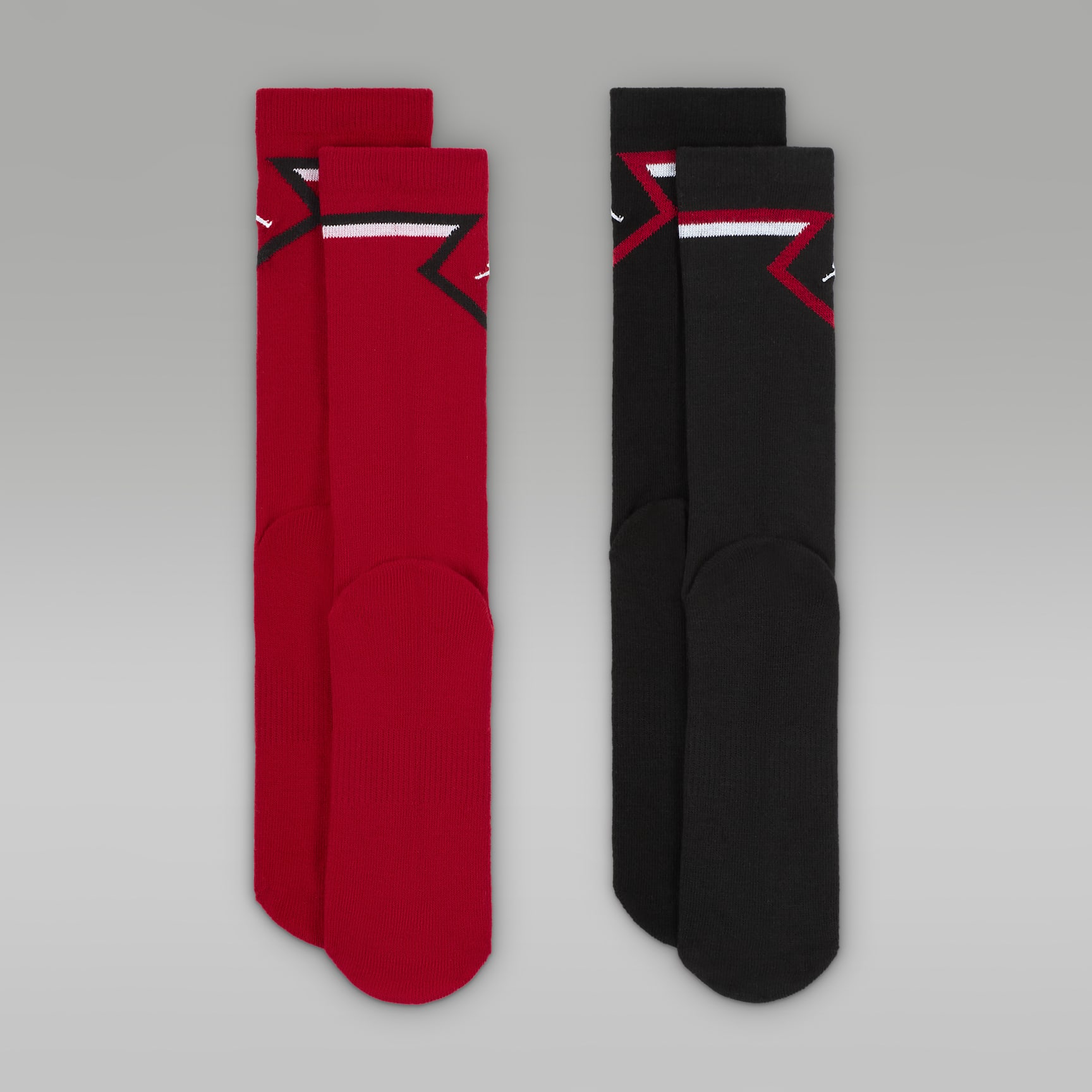Jordan Big Kids' Diamond High Crew Socks (2 Pairs)