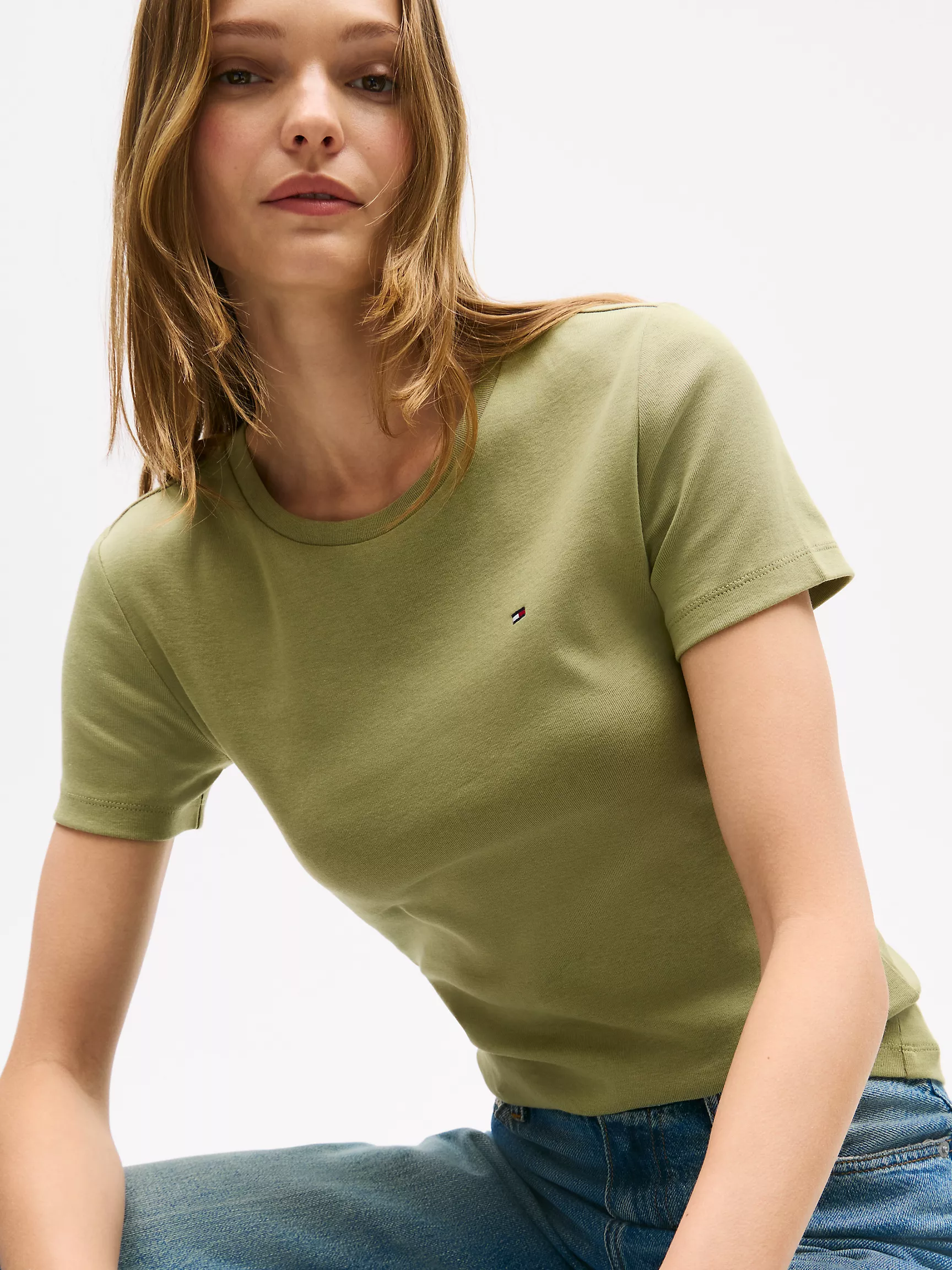 Женская футболка Tommy Hilfiger, Любимая футболка с круглым вырезом
