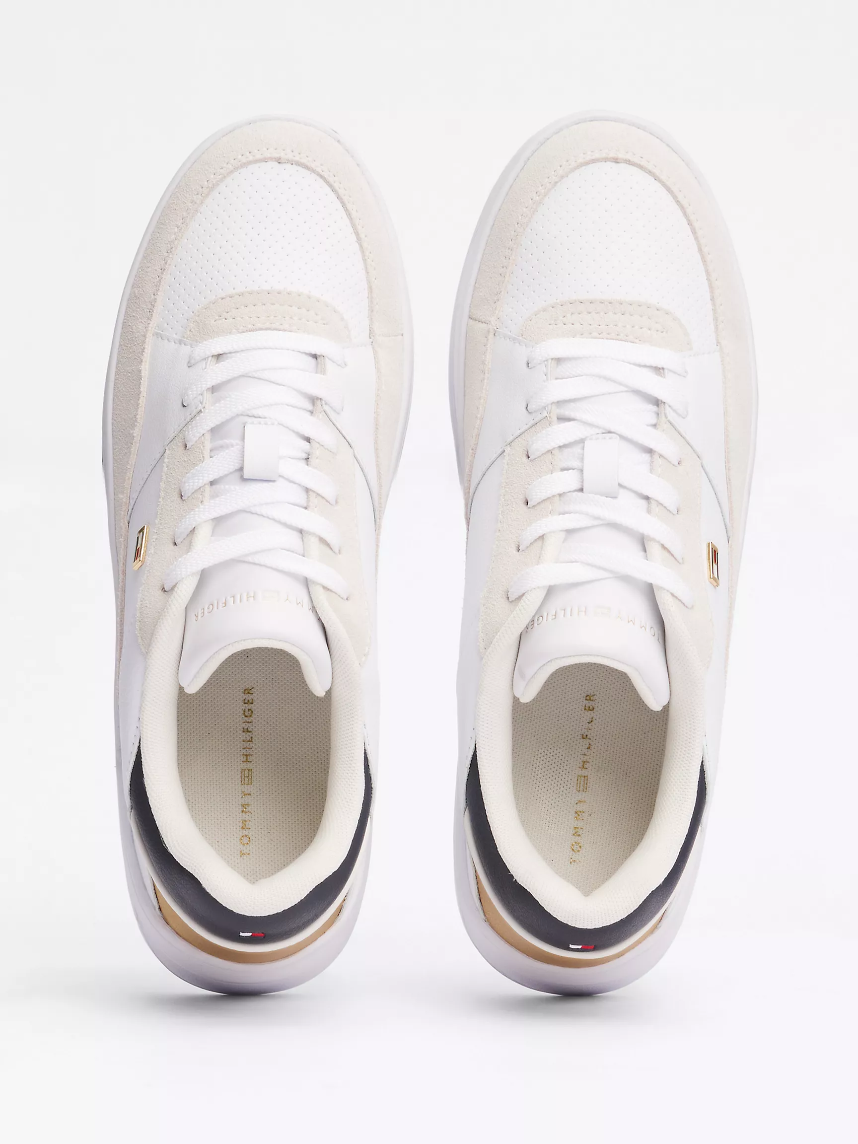 Женские кроссовки Tommy Hilfiger, Металлизированные кроссовки с флаговым логотипом