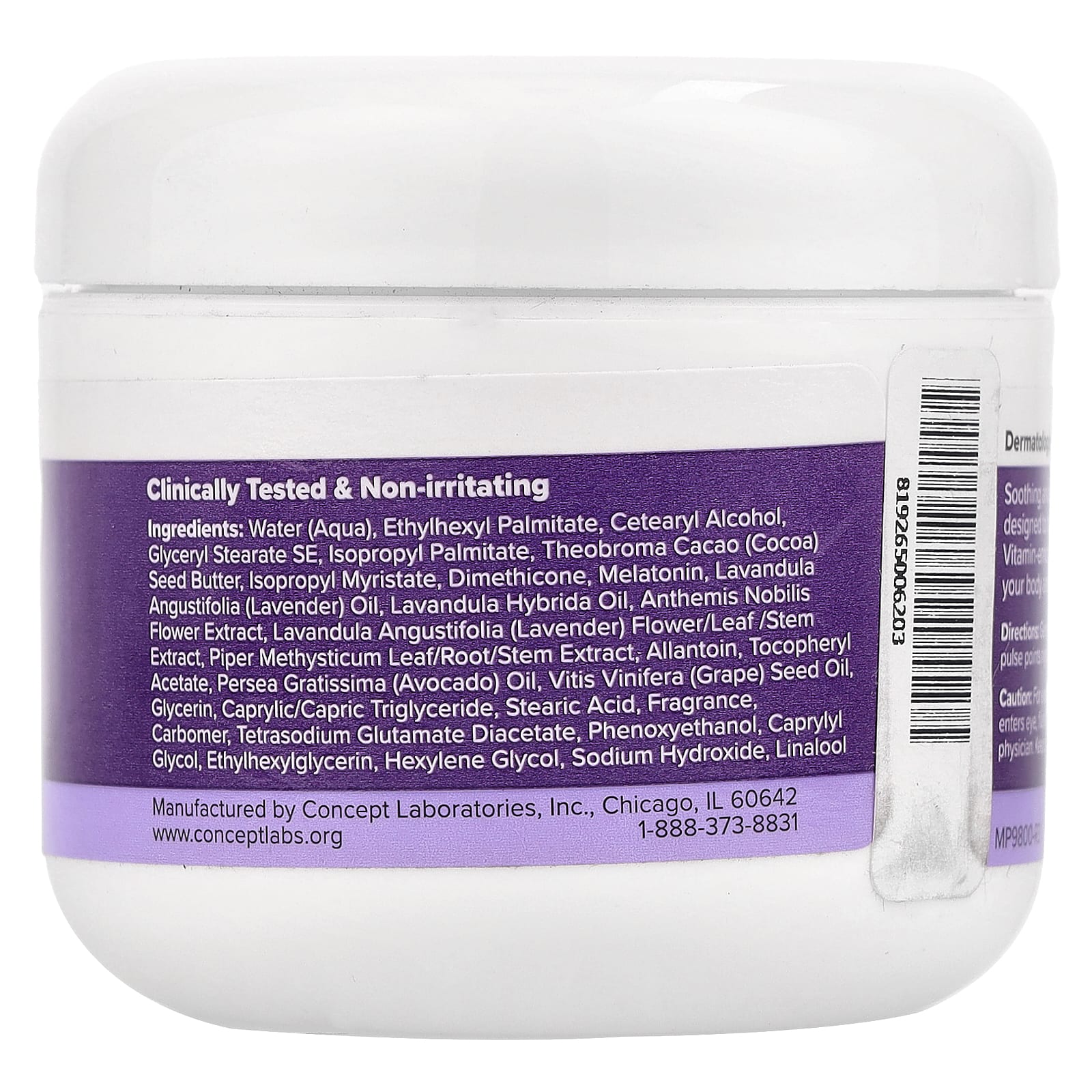 Miracle Plus, Крем для сна с мелатонином, с лавандой и ромашкой, 113 г (4 унции)