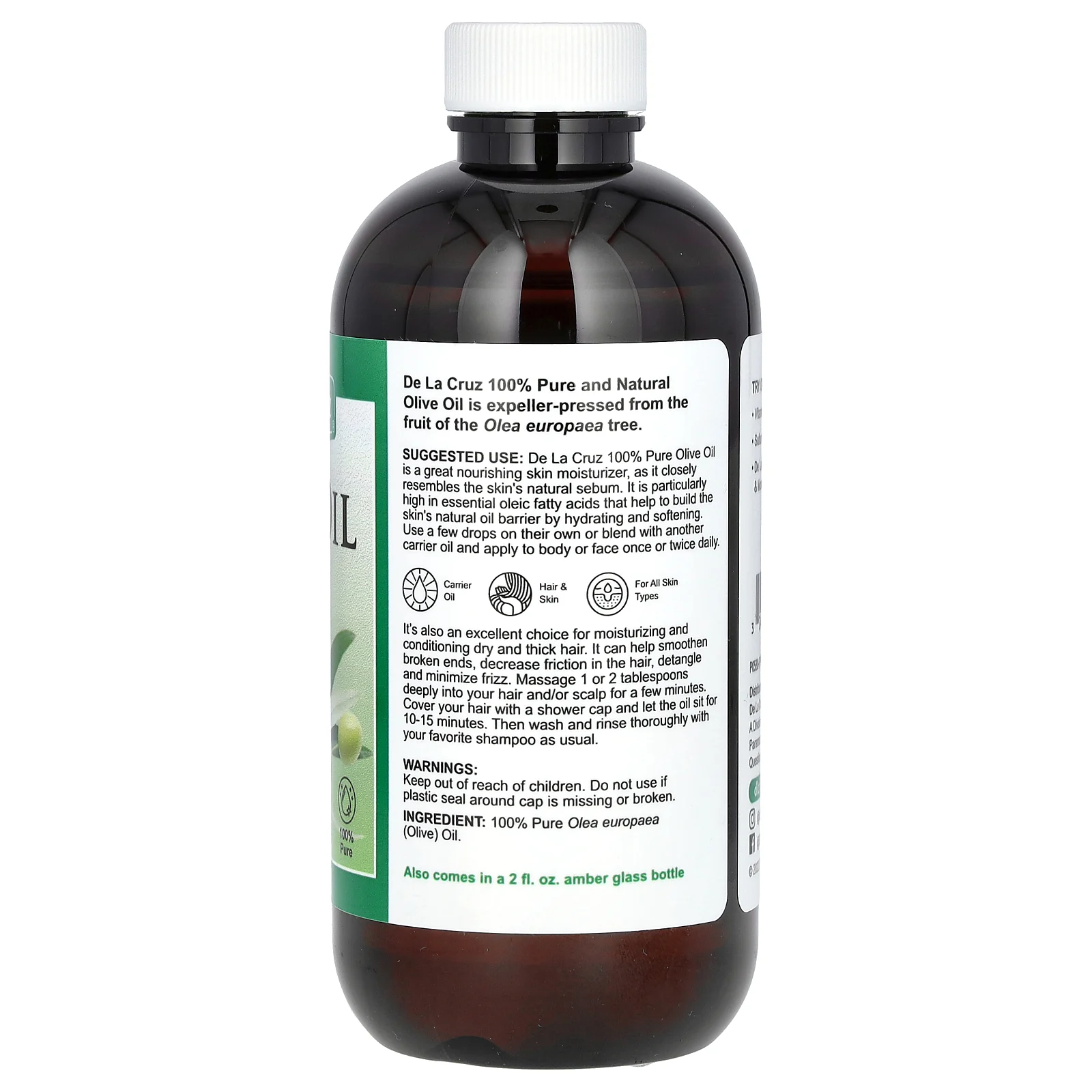 De La Cruz, оливковое масло, 236 мл (8 жидк. унций)