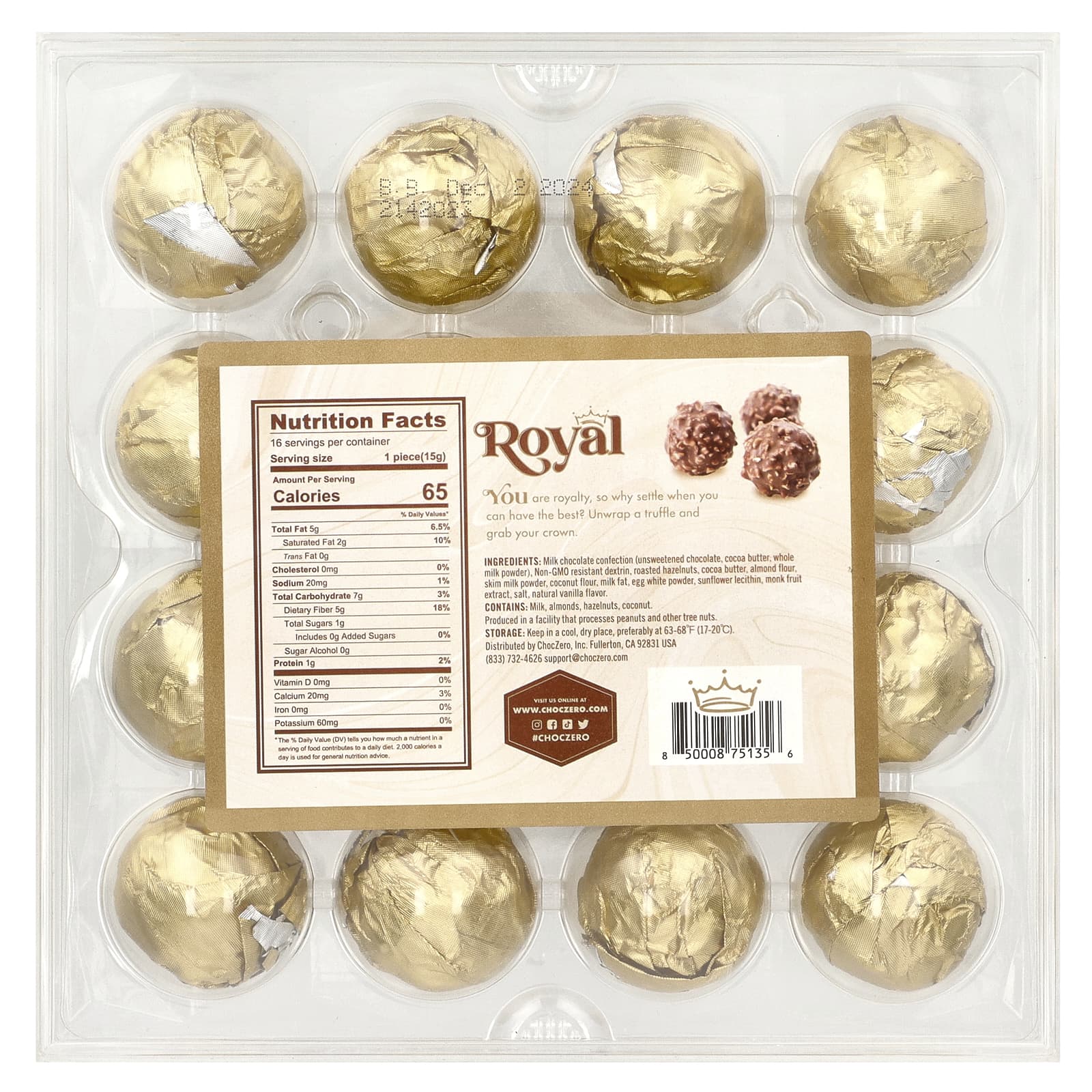 ChocZero, Royal, шоколад премиального качества, 240 г (8,5 унции)