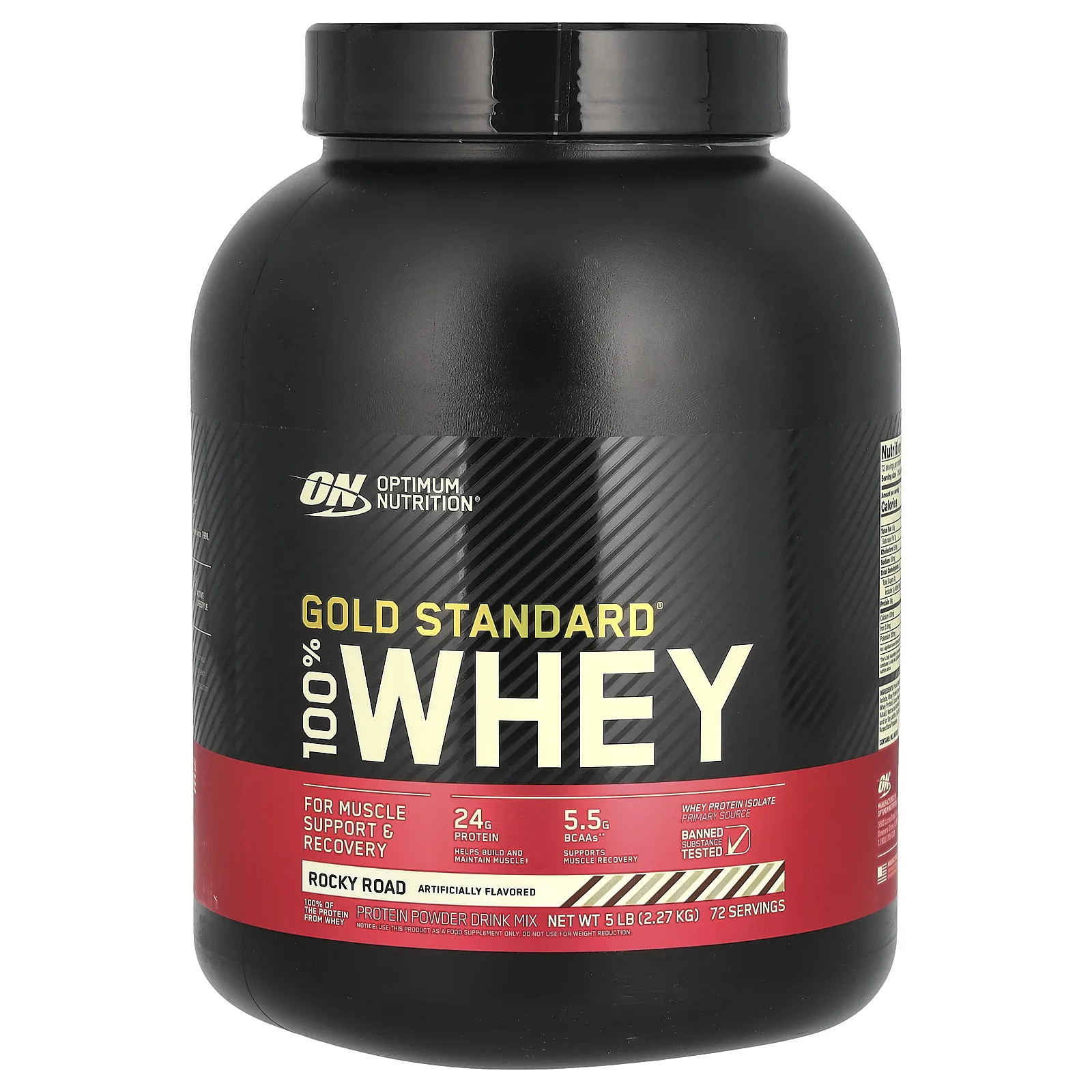 Optimum Nutrition, Gold Standard 100% Whey, сыворотка со вкусом шоколадного мороженого, 2,27 кг (5 фунтов)