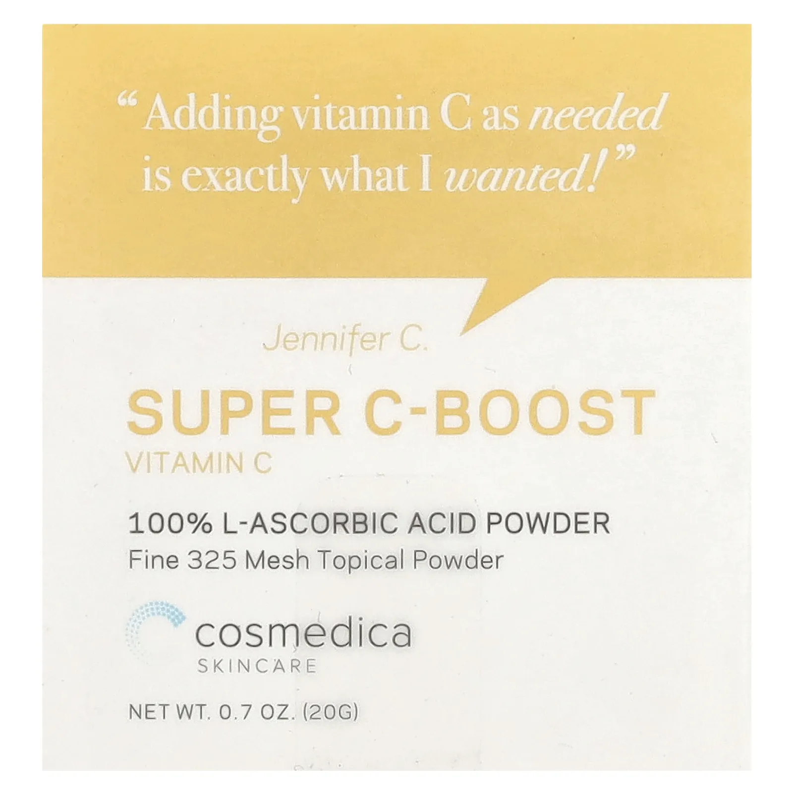 Cosmedica Skincare, Super C-Boost, витамин C, 20 г (0,7 унции)
