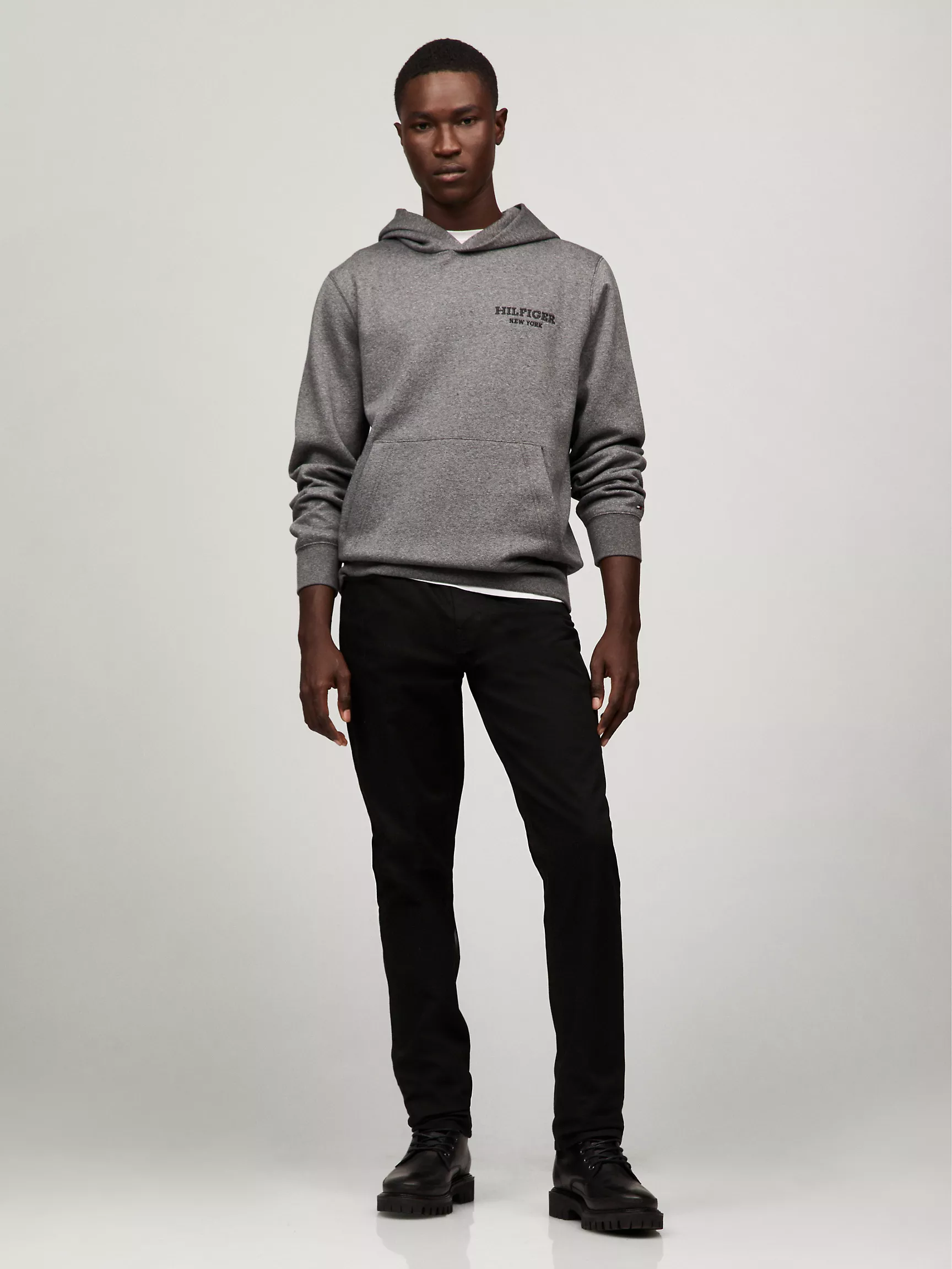 Мужское худи Tommy Hilfiger, Худи с вышивкой Monotype Mouline