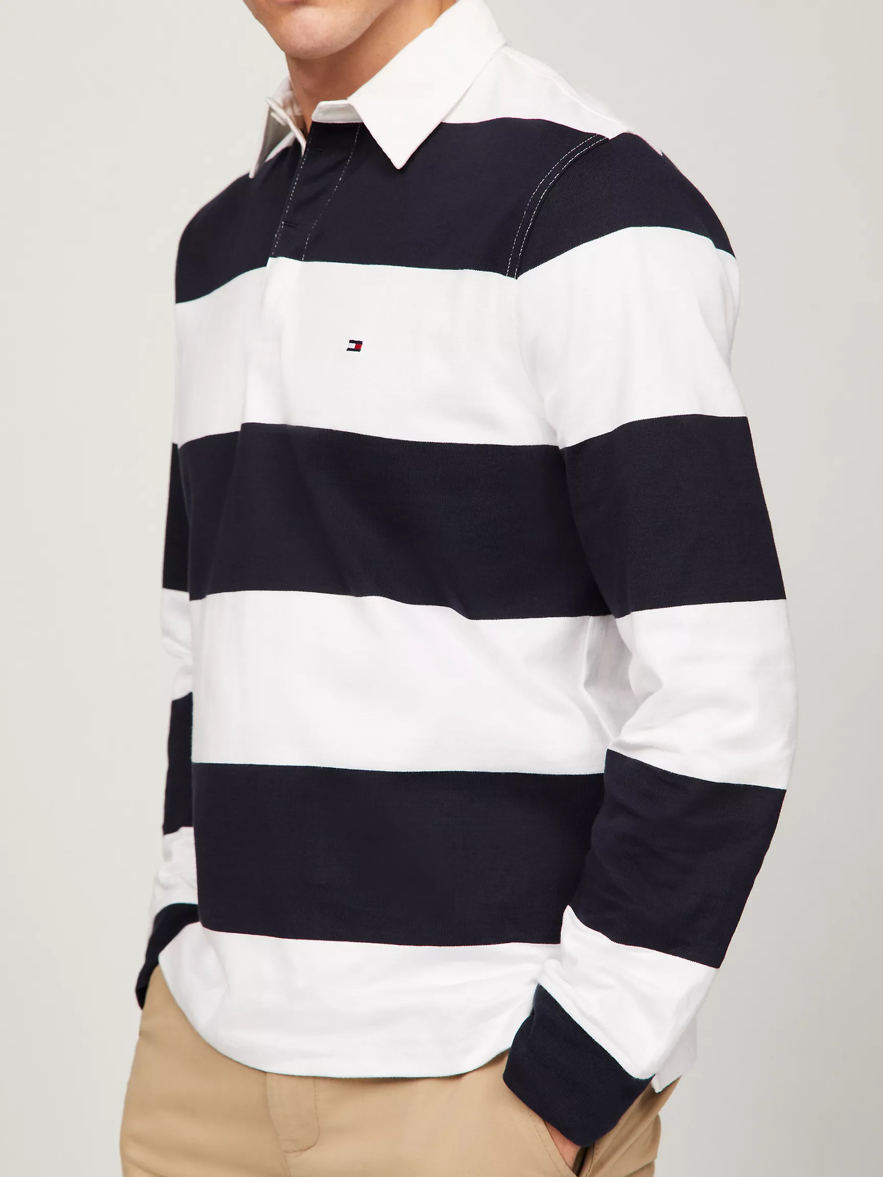 Мужское поло Tommy Hilfiger, Регбийное поло с длинными рукавами