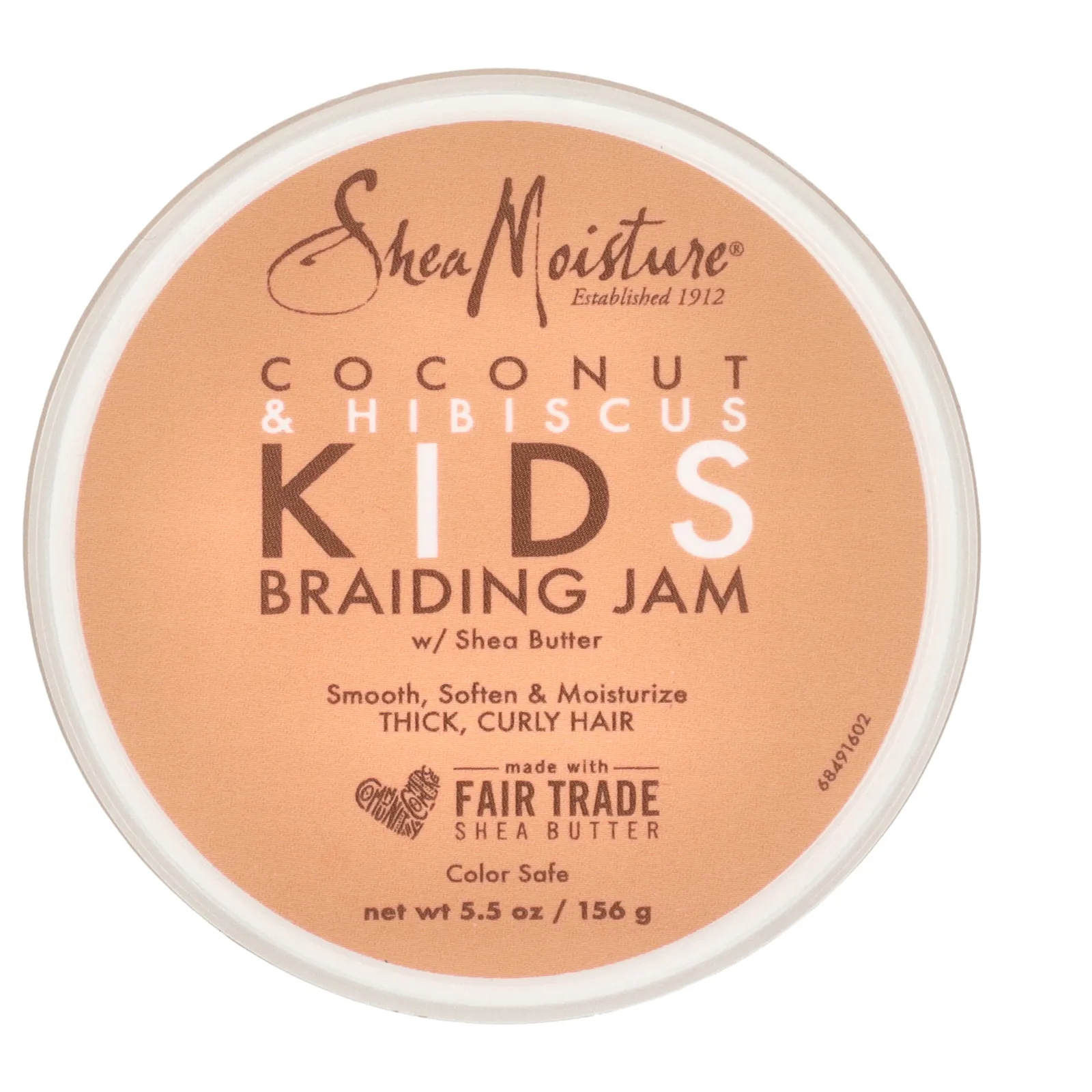 SheaMoisture, Kids Braiding Jam, кокос и гибискус с маслом ши, 156 г (5,5 унции)