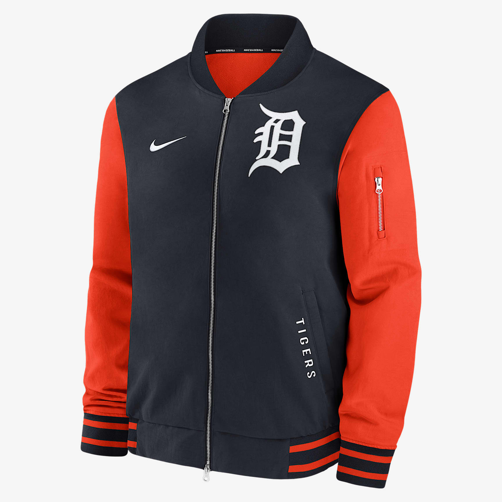Detroit Tigers Authentic Collection Dugout Men's Nike MLB Full-Zip Bomber Jacket