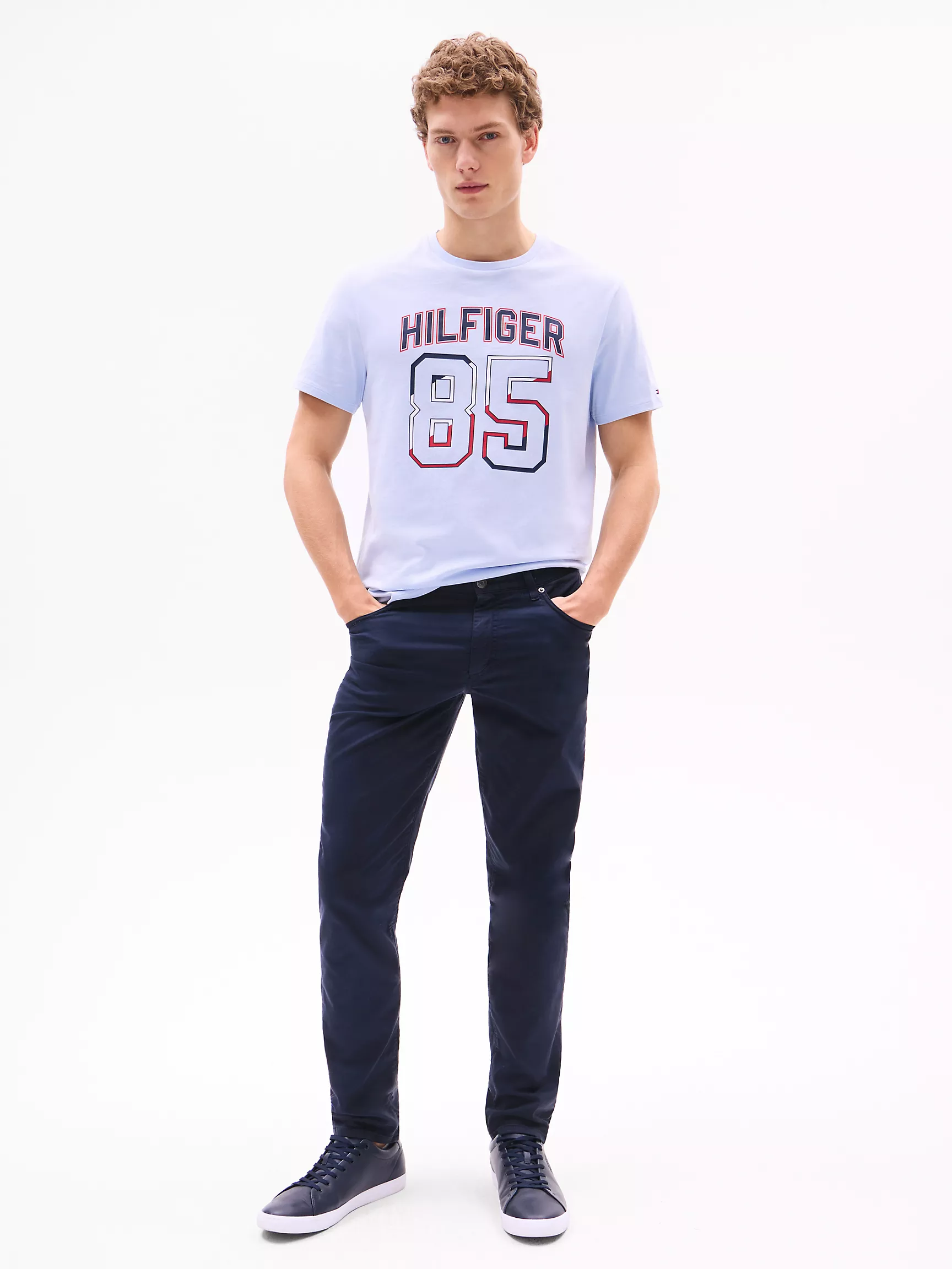 Мужская футболка Tommy Hilfiger, Футболка с логотипом Hilfiger 85
