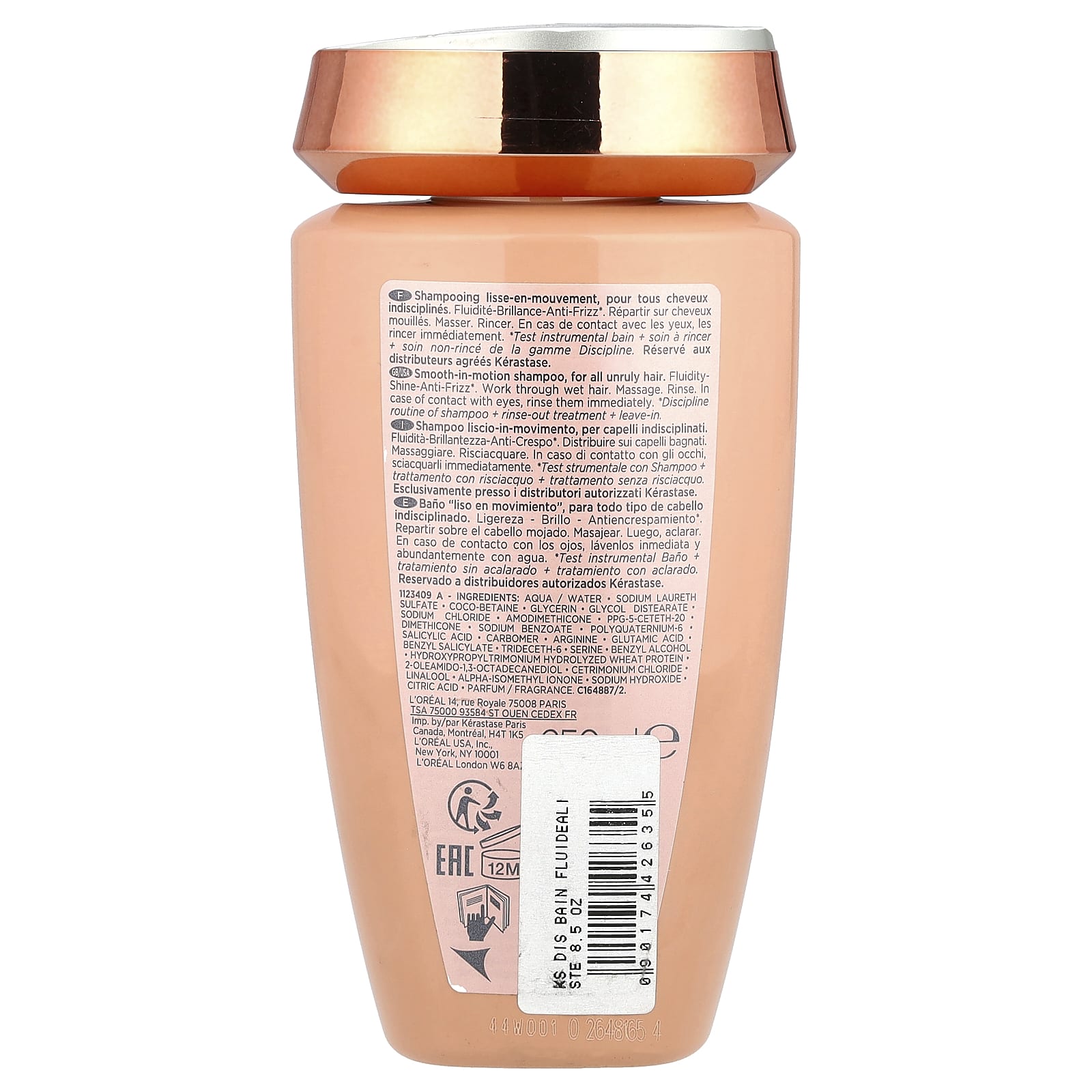 Kerastase, Discipline, шампунь для разглаживания движения, 250 мл (8,5 жидк. Унции)