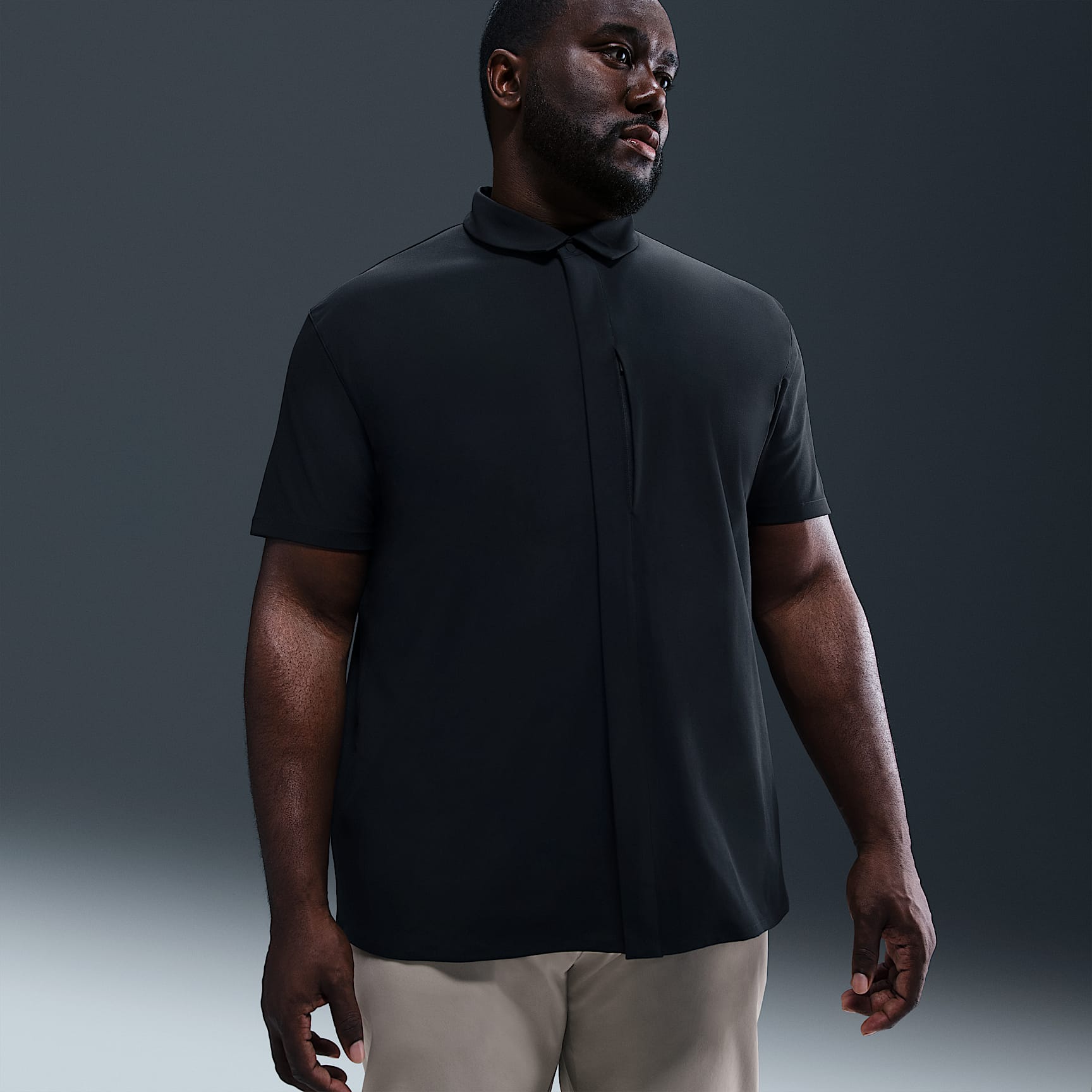 Nike 24.7 PerfectStretch Men's Dri-FIT Short-Sleeve Button-Down Top