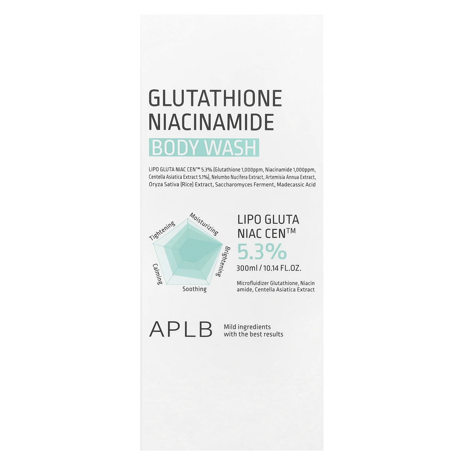 APLB, Glutathione Niacinamide Body Wash , 10.14 fl oz (300 ml)