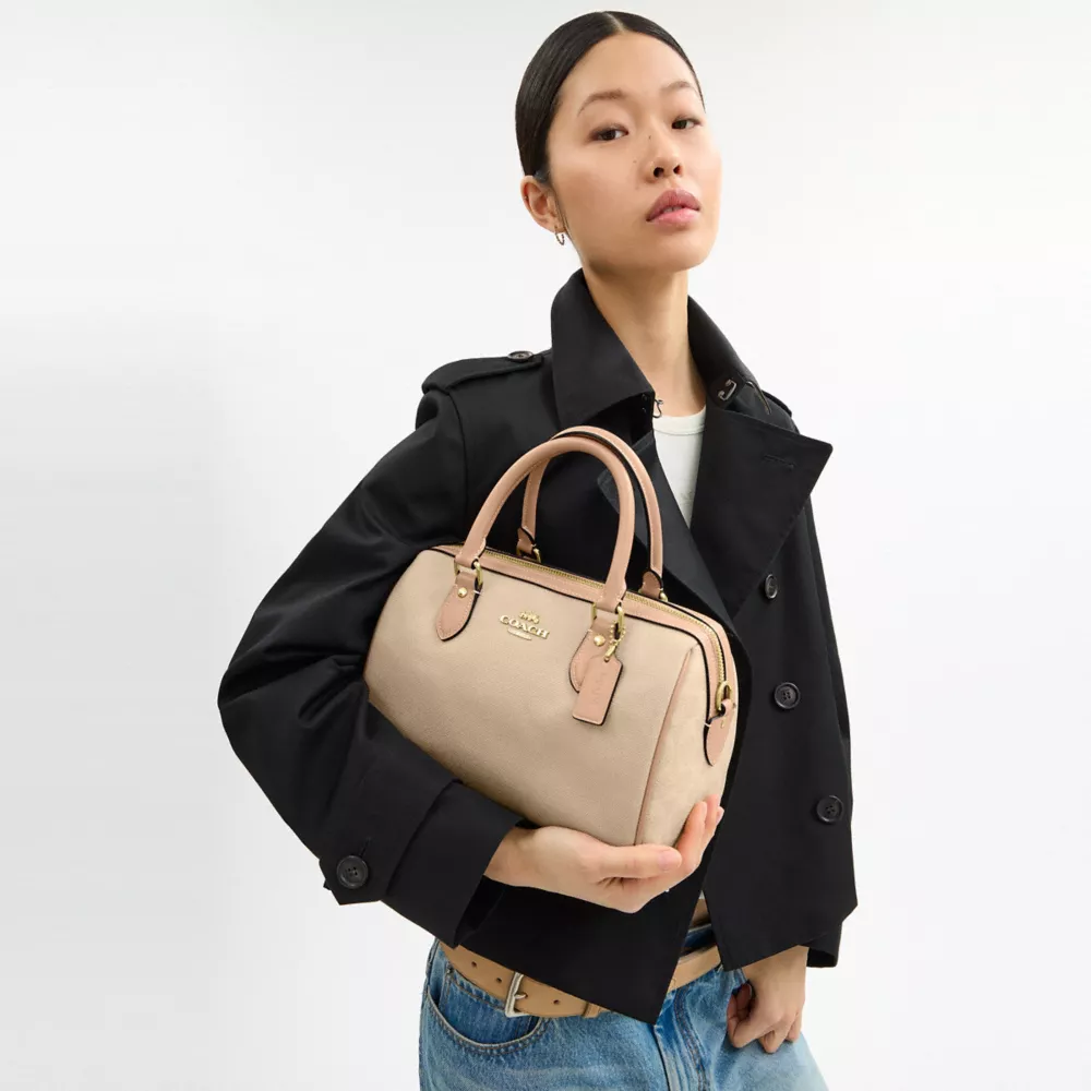 Сумка COACH Rowan Satchel Bag In Colorblock