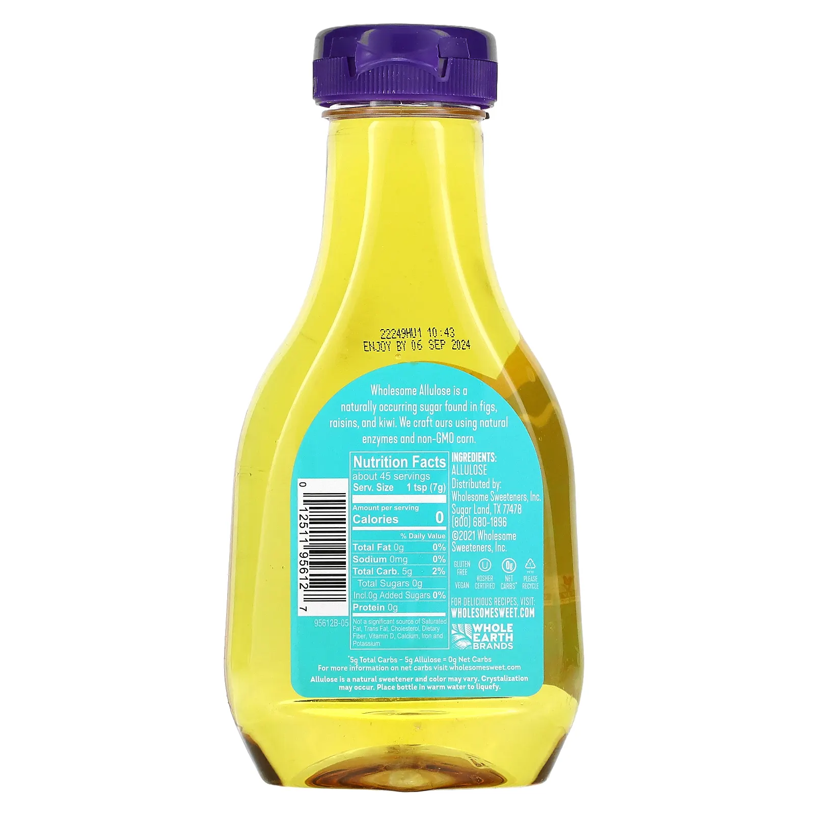 Wholesome Sweeteners, Allulose, Жидкий подсластитель с нулевой калорийностью, 11,5 унций (326 г)