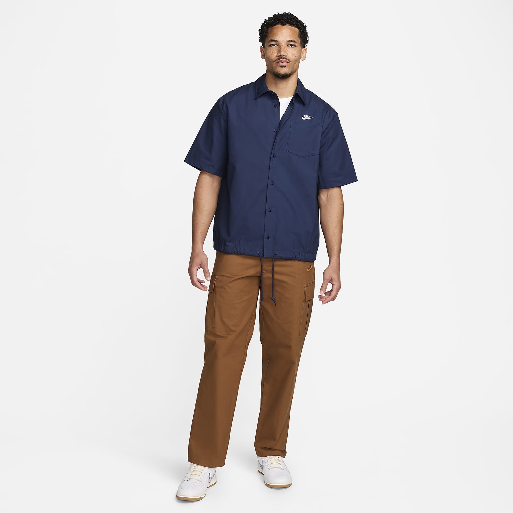 Nike Club Men's Short-Sleeve Oxford Button-Up Shirt
