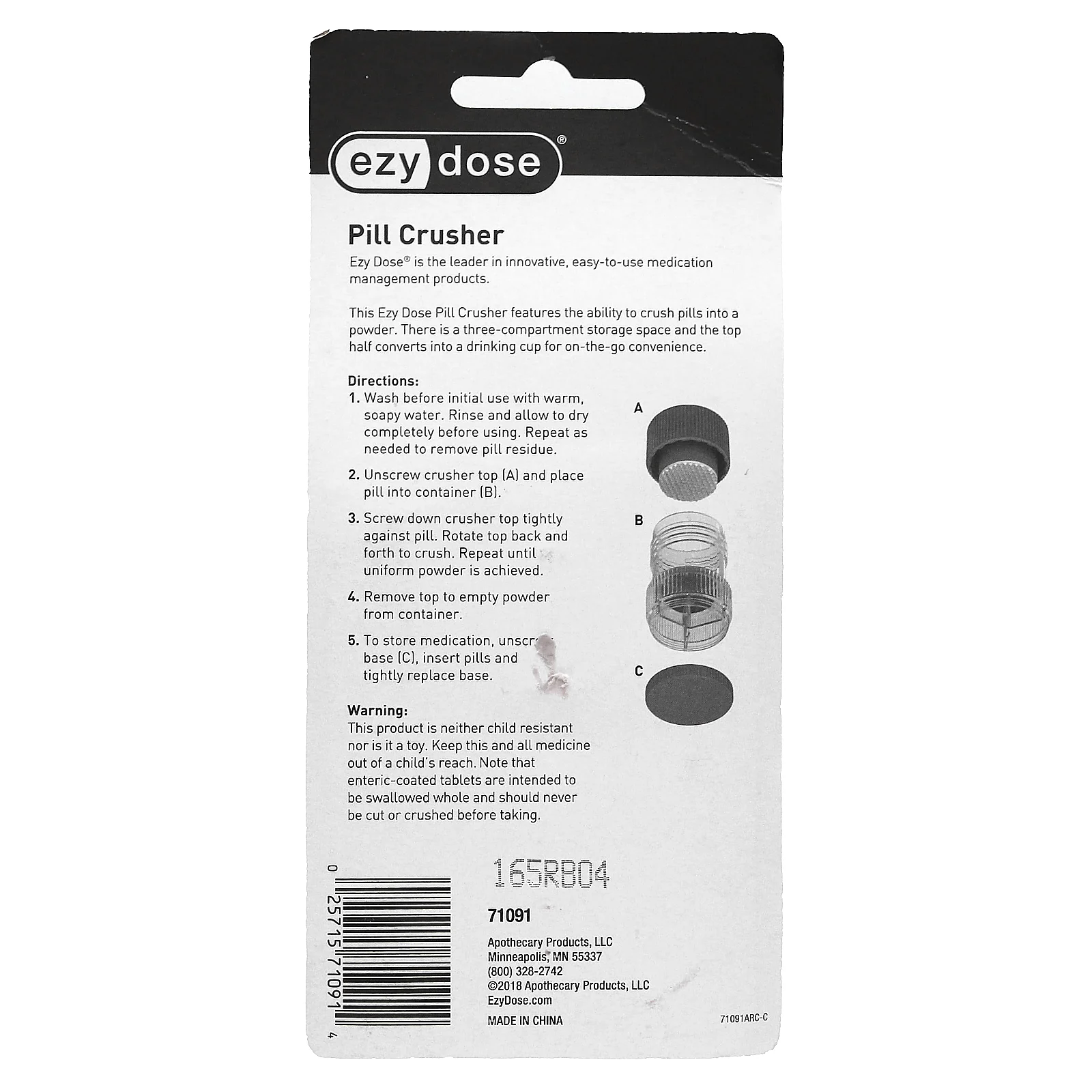 Ezy Dose, измельчитель таблеток, 1 шт.