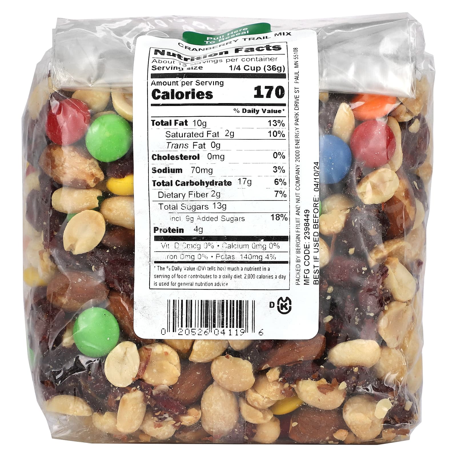 Bergin Fruit and Nut Company, Смесь клюквы, 454 г (16 унций)