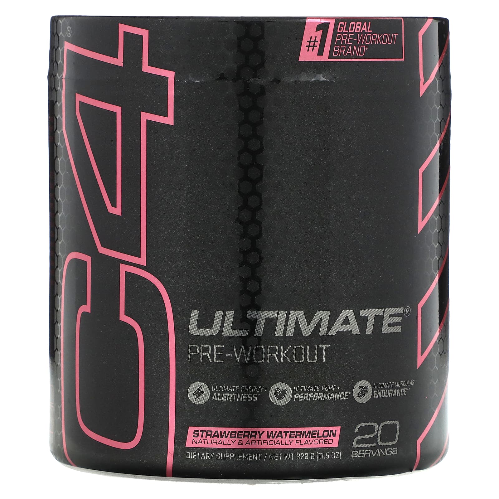 Cellucor, C4 Ultimate Pre-Workout Performance, предтренировочный комплекс, клубника и арбуз, 340 г (11,99 унции)