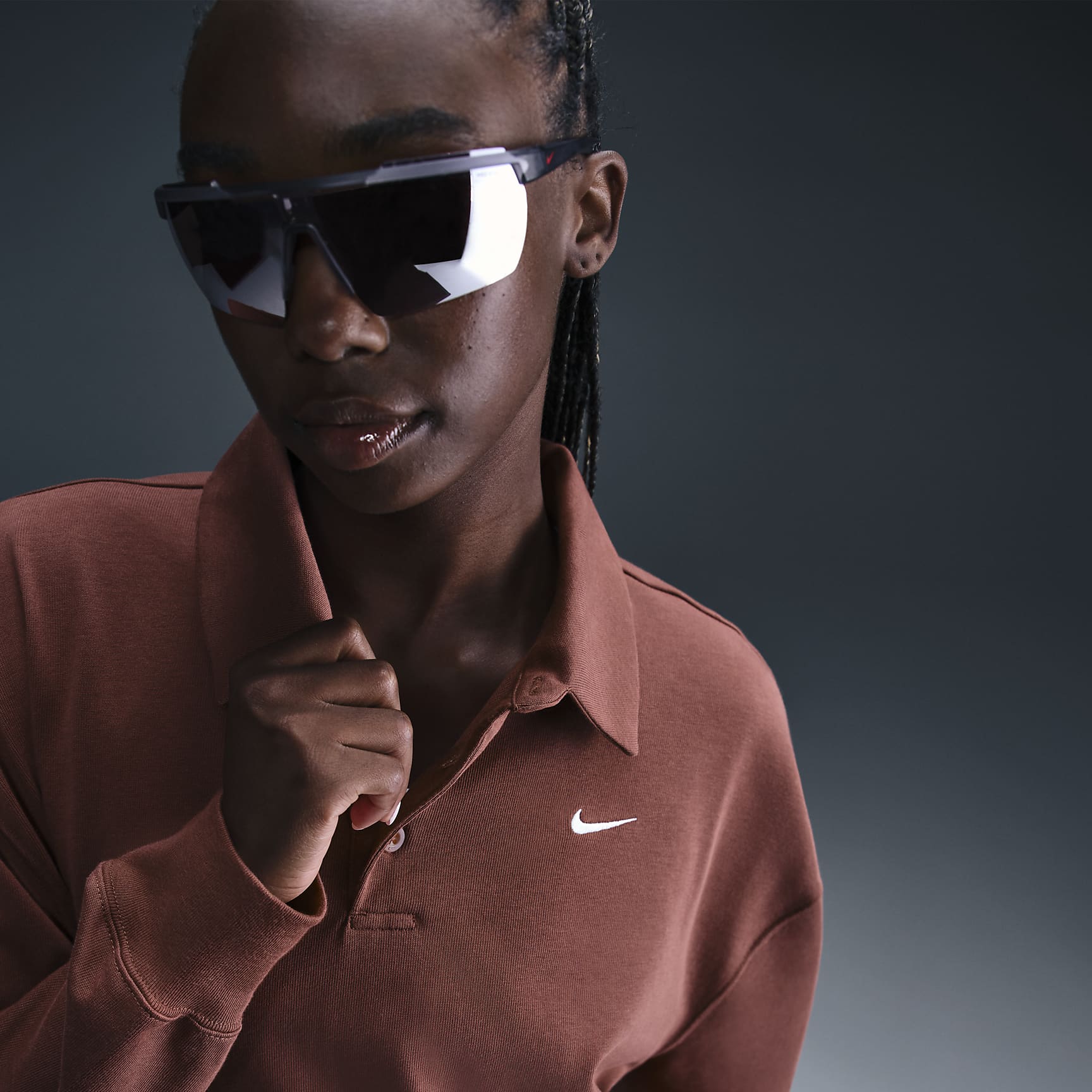 Nike Sportswear Essential Women's Oversized Long-Sleeve Polo