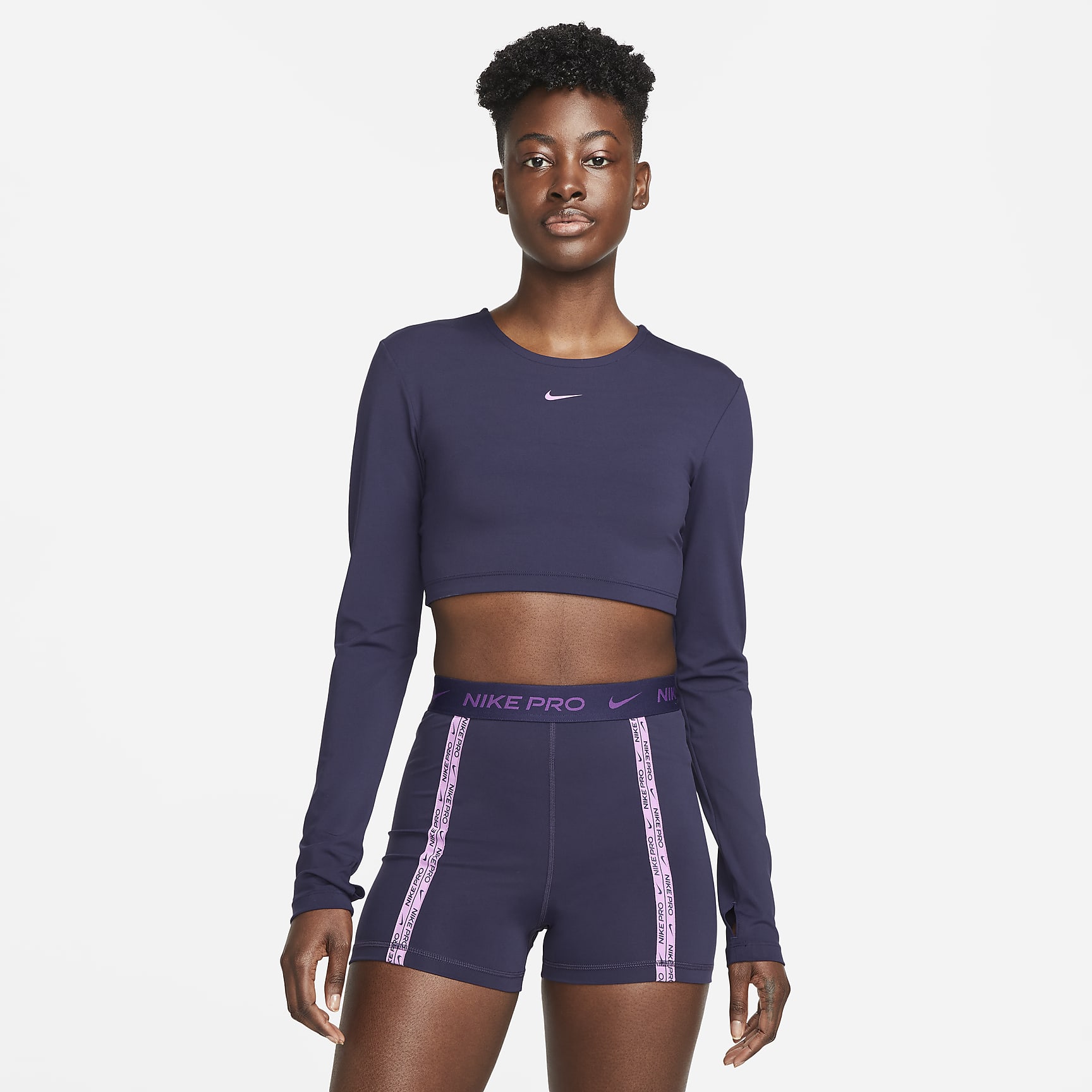 Nike Pro Dri-FIT Women's Cropped Long-Sleeve Top
