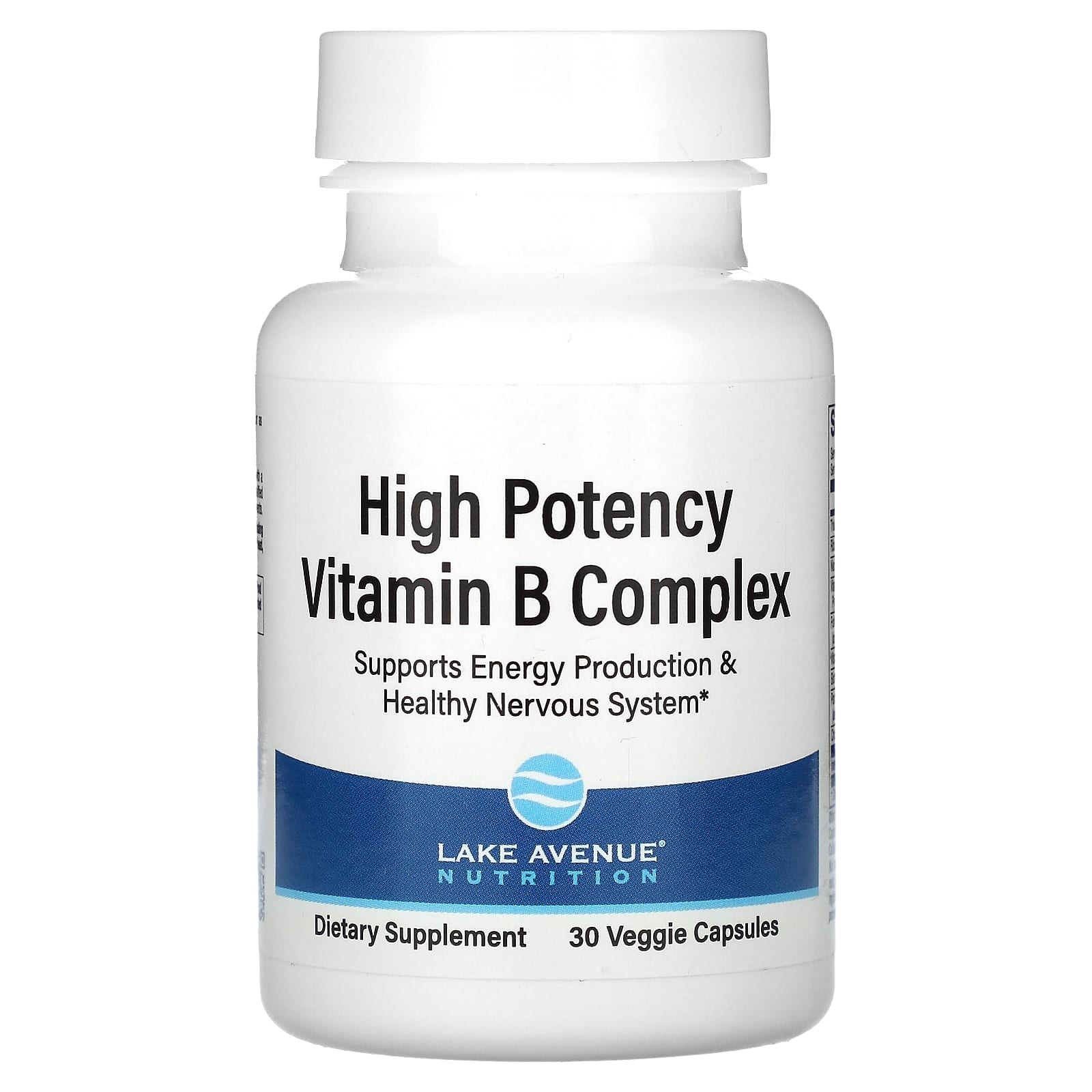 Lake Avenue Nutrition, комплекс витаминов группы B высокой эффективности действия, 30 растительных капсул