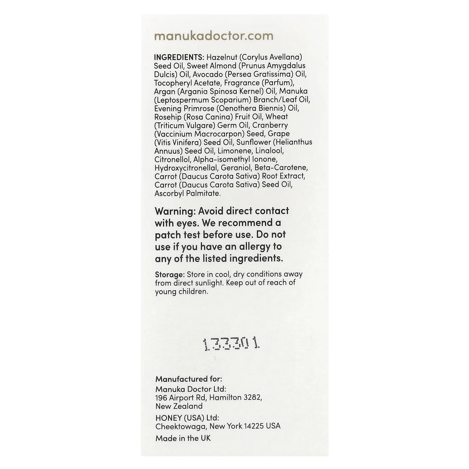 Manuka Doctor, Восстанавливающее масло с маслом манука, 25 мл (0,85 жидк. Унции)