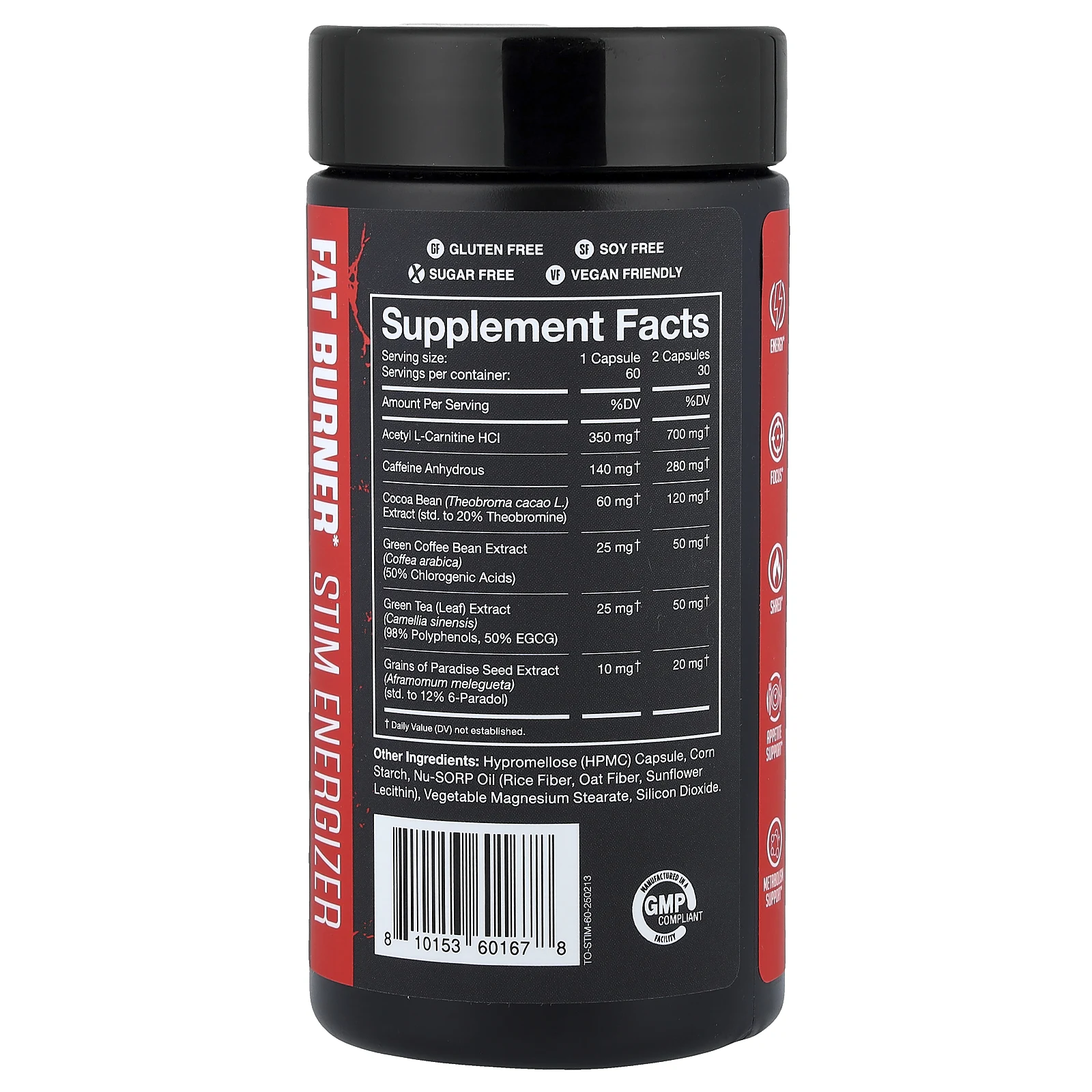 JNX Sports, The Omen!®, сжигатель жира, 60 растительных капсул