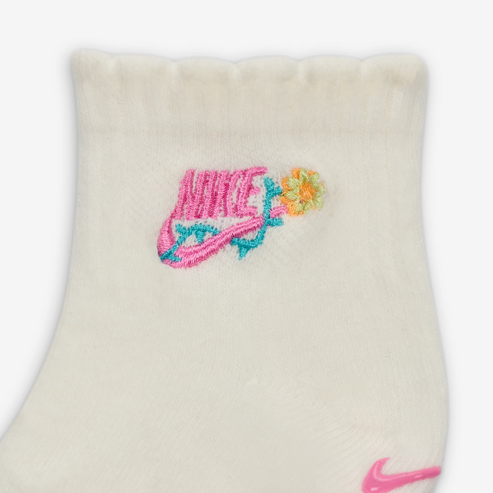 Nike Baby (12-24M) Flowral Gripper Socks (3 Pairs)